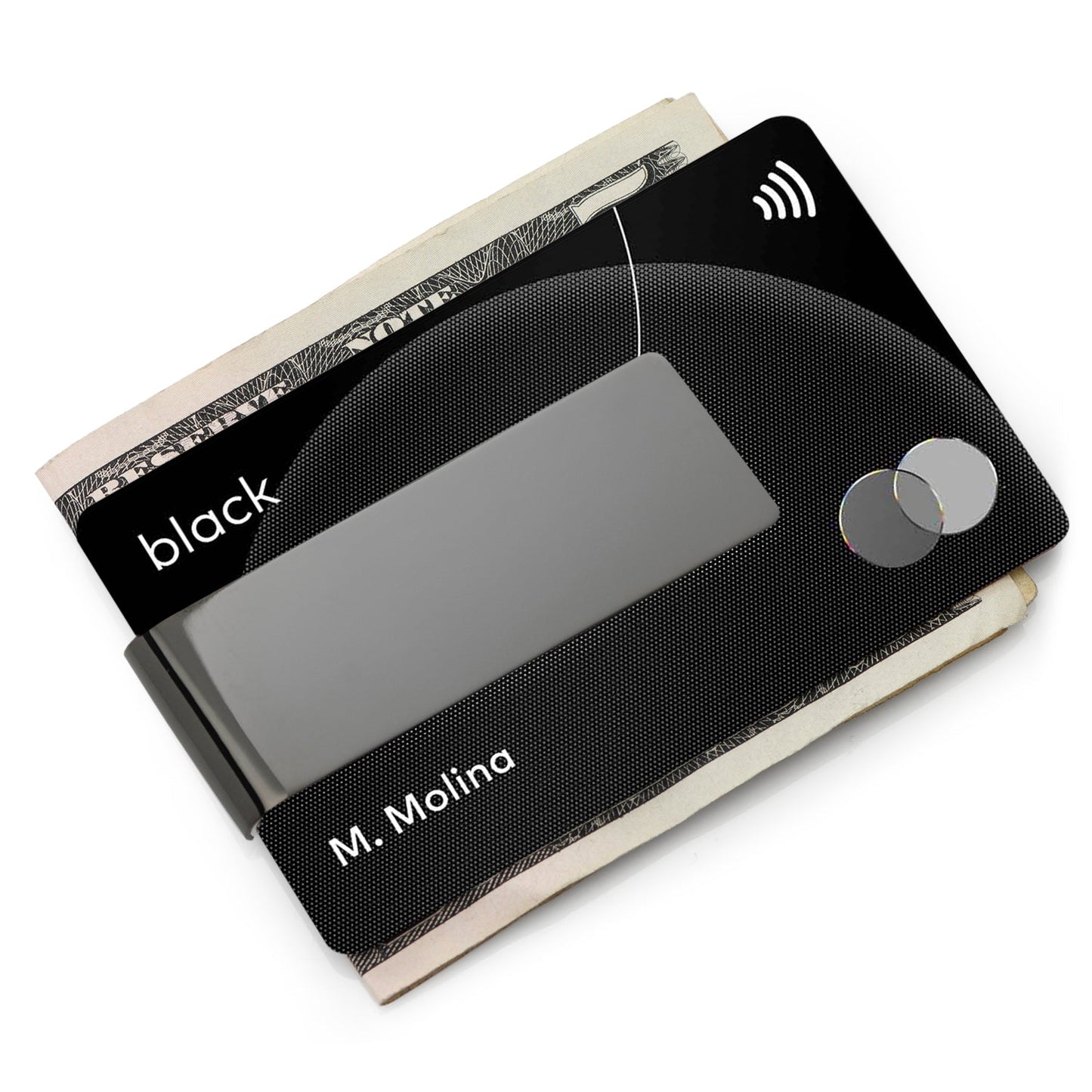 Stainless Steel Gunmetal Engravable Money Clip - Concordia Style Boutique