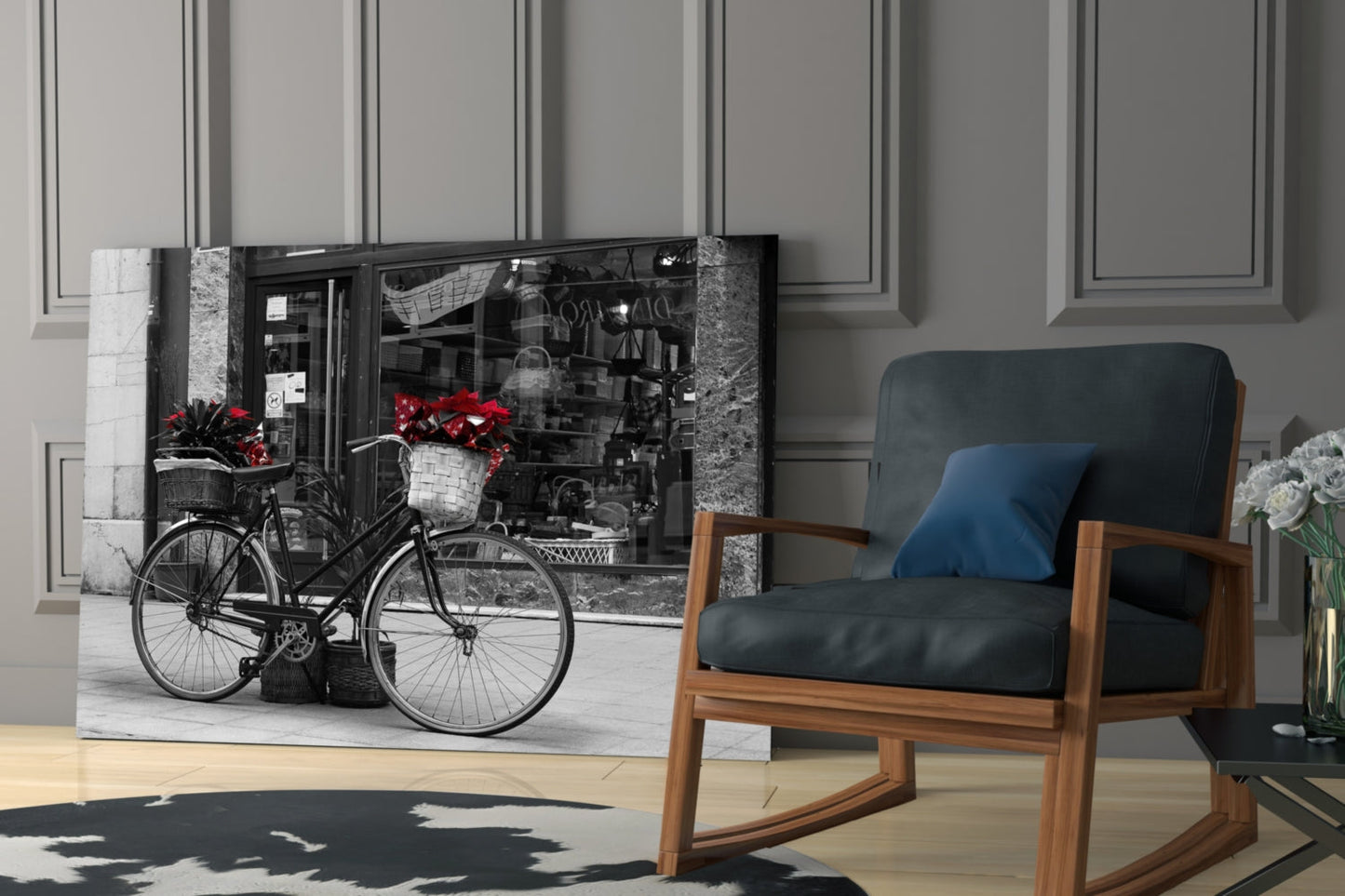 Bicycle Glass Wall Art