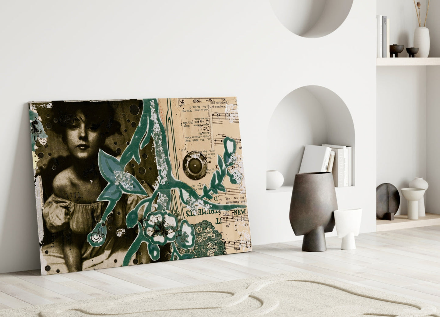 Abstract Glass Wall Art