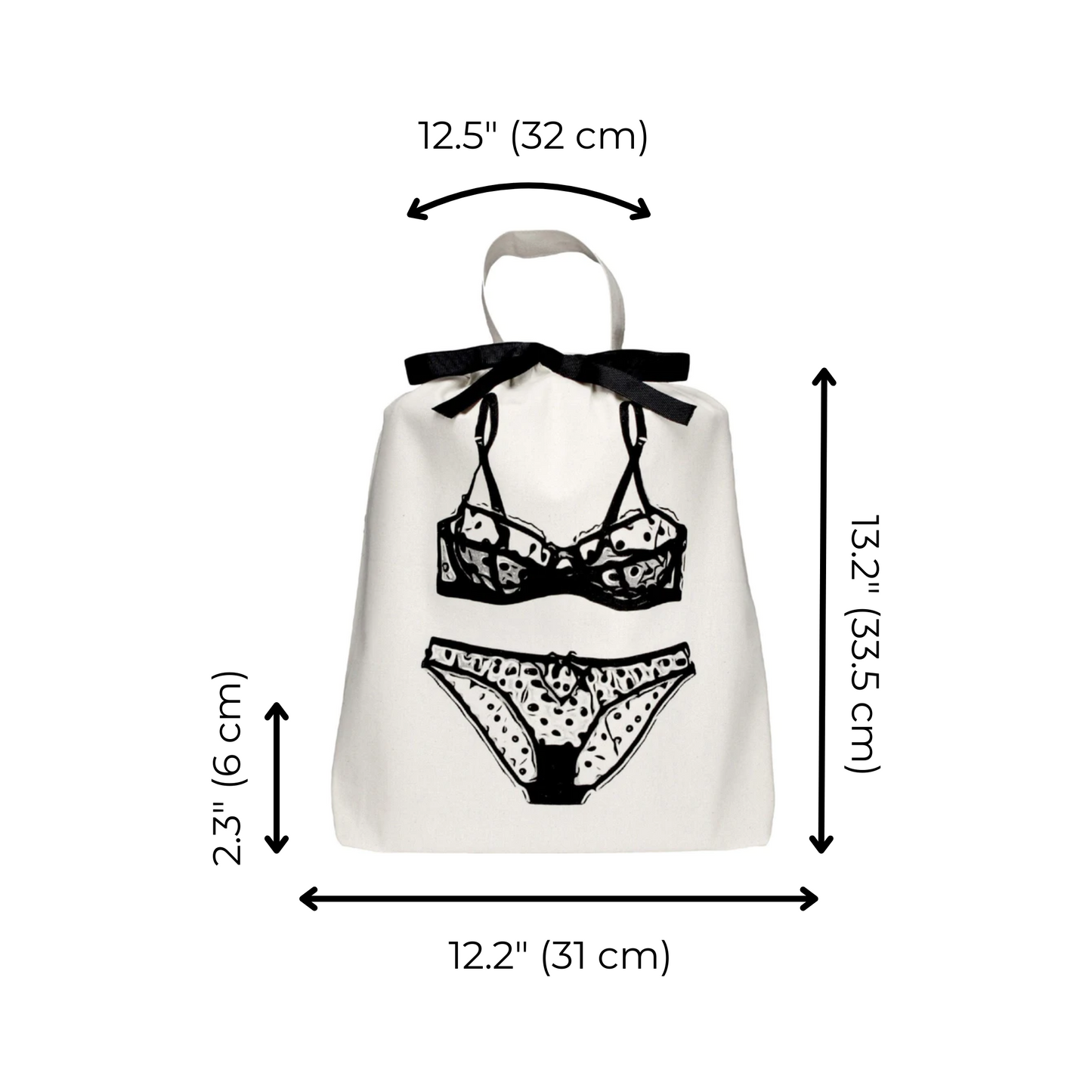 Polkadot Lingerie Travel Bag, Cream - Concordia Style Boutique