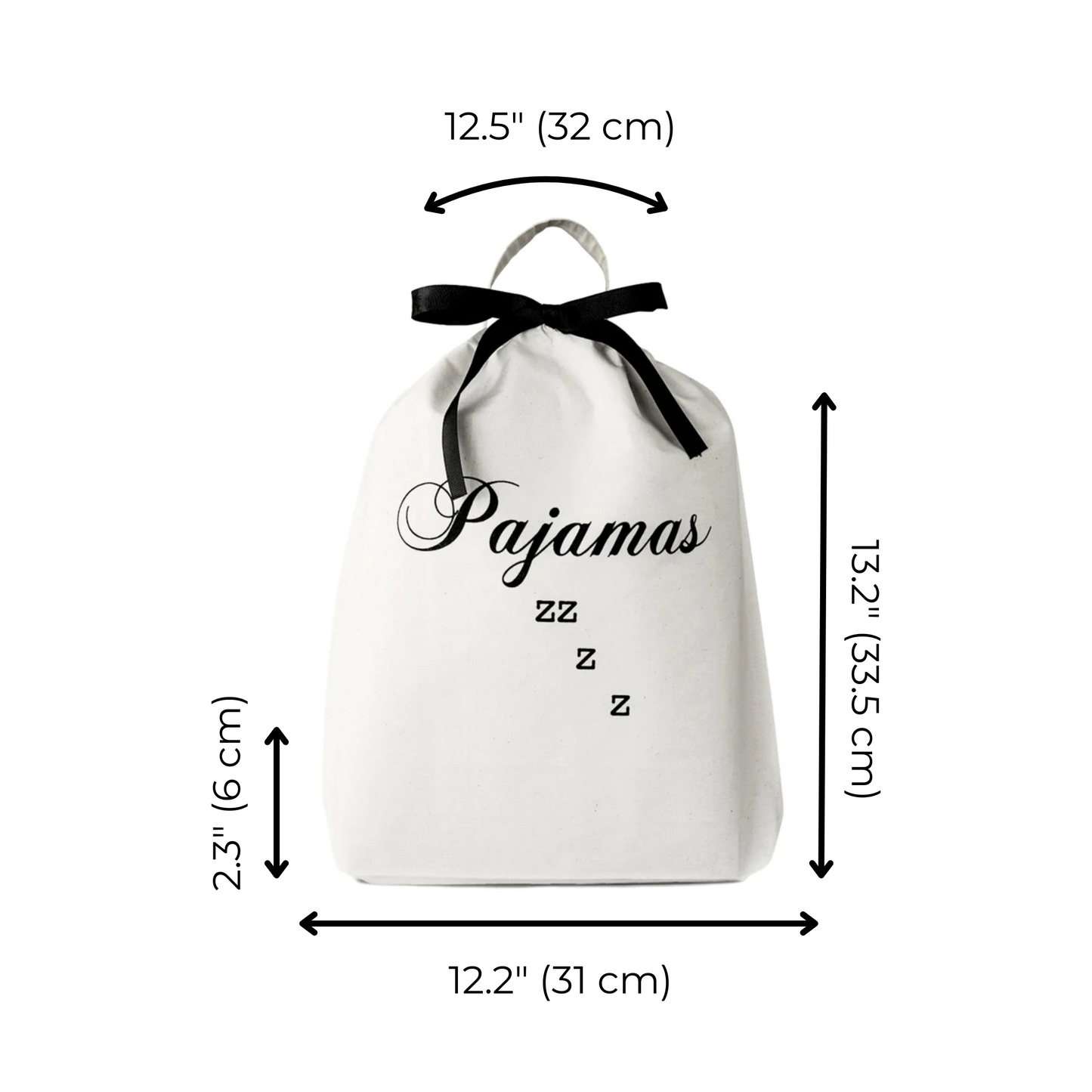 Pajamas Zzzz Travel Bag, Cream - Concordia Style Boutique