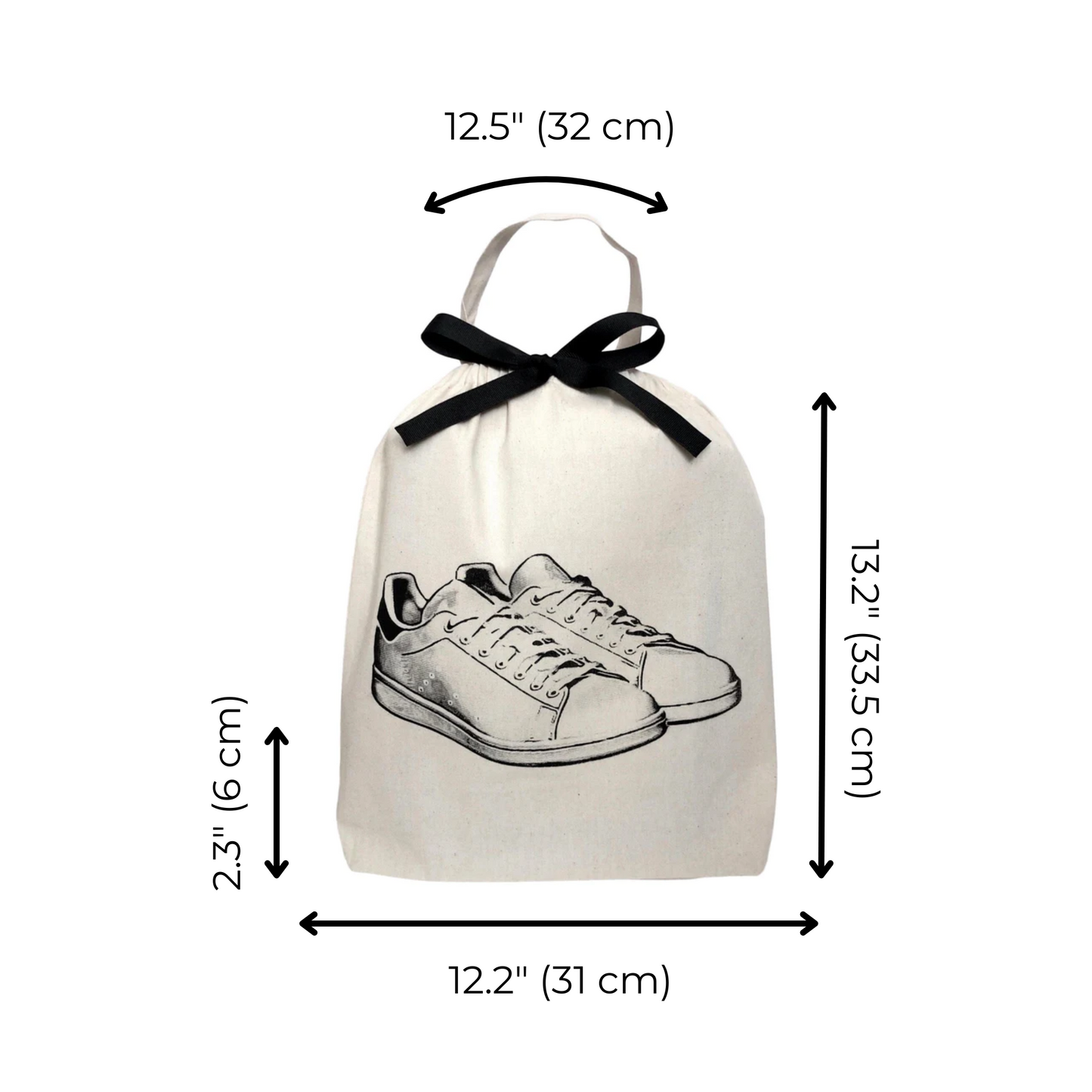White Sneaker Shoe Bag, Cream - Concordia Style Boutique