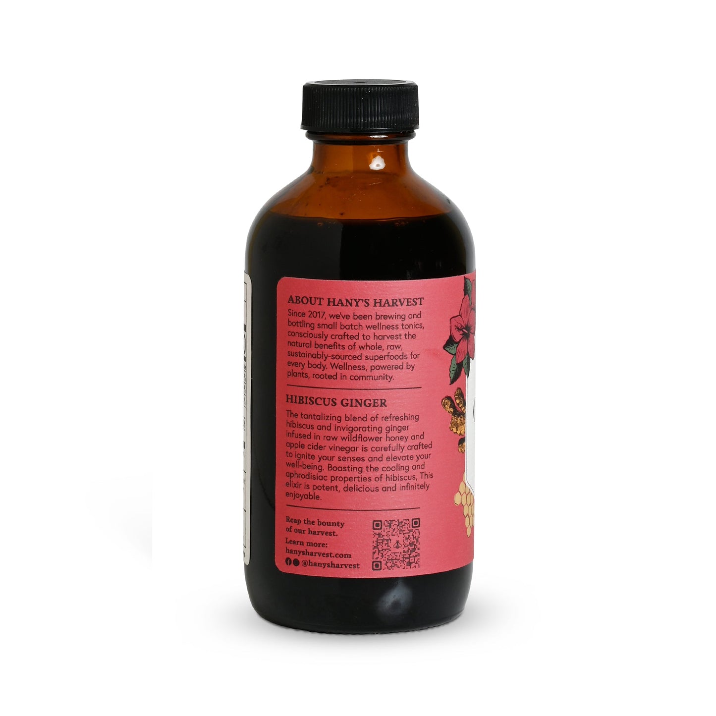 Hibiscus Ginger Herbal Syrup (Oxymel) - Concordia Style Boutique