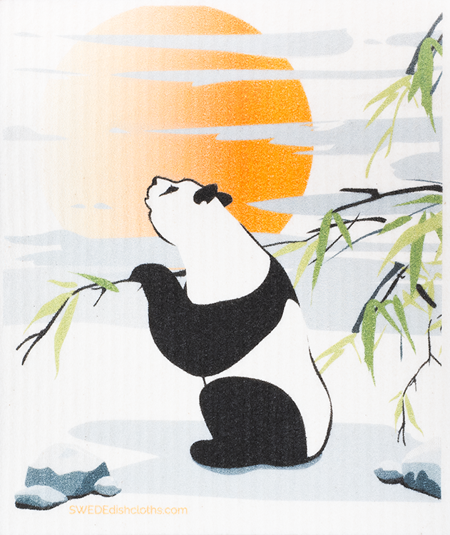 Mixed Pandas Set of 3 (One of each design) Paper Towel Replacements | Swedish Dishcloths - Concordia Style Boutique