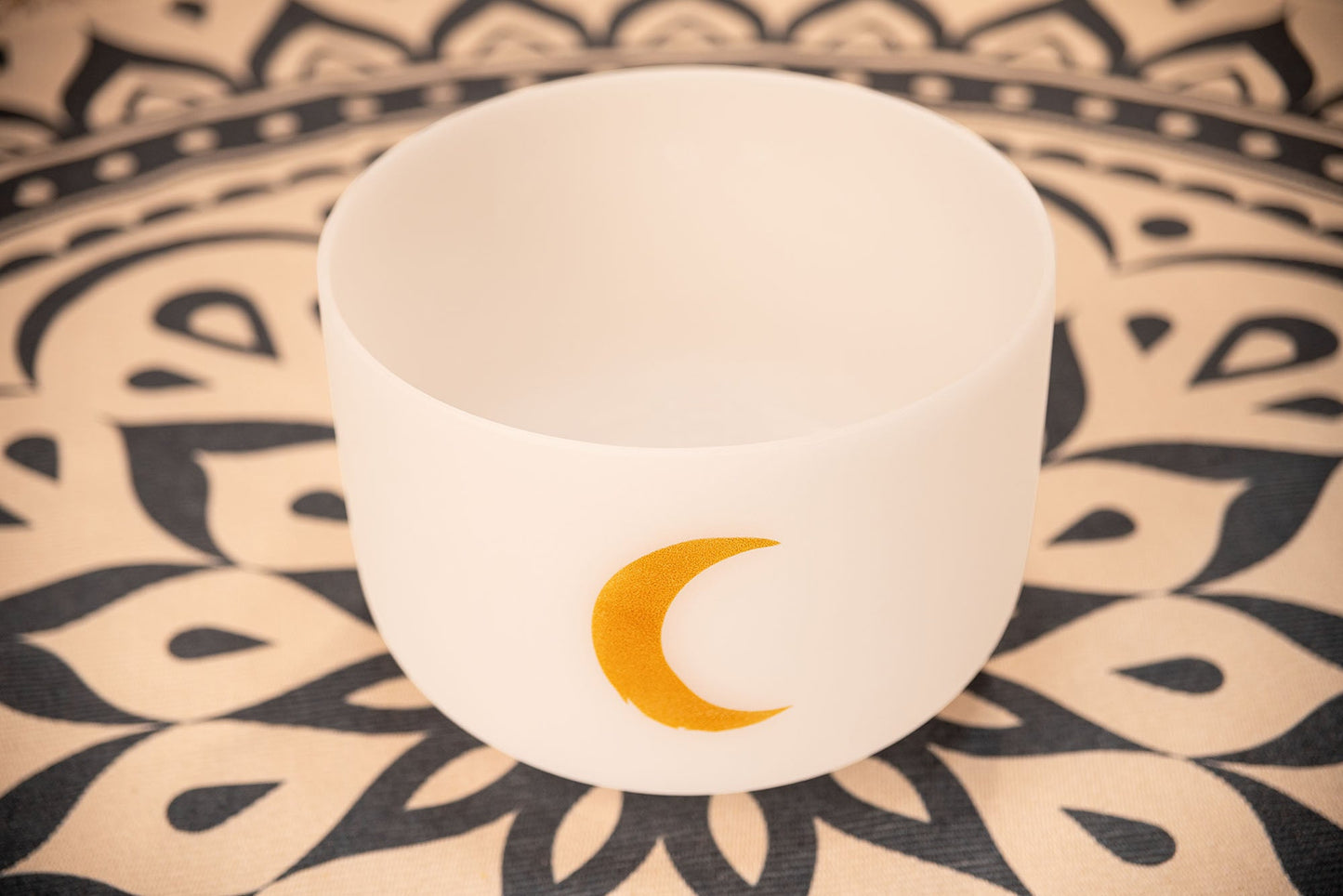 12" Planetary Tuned Crystal Singing Bowl, Synodic Moon 210.42 Hz