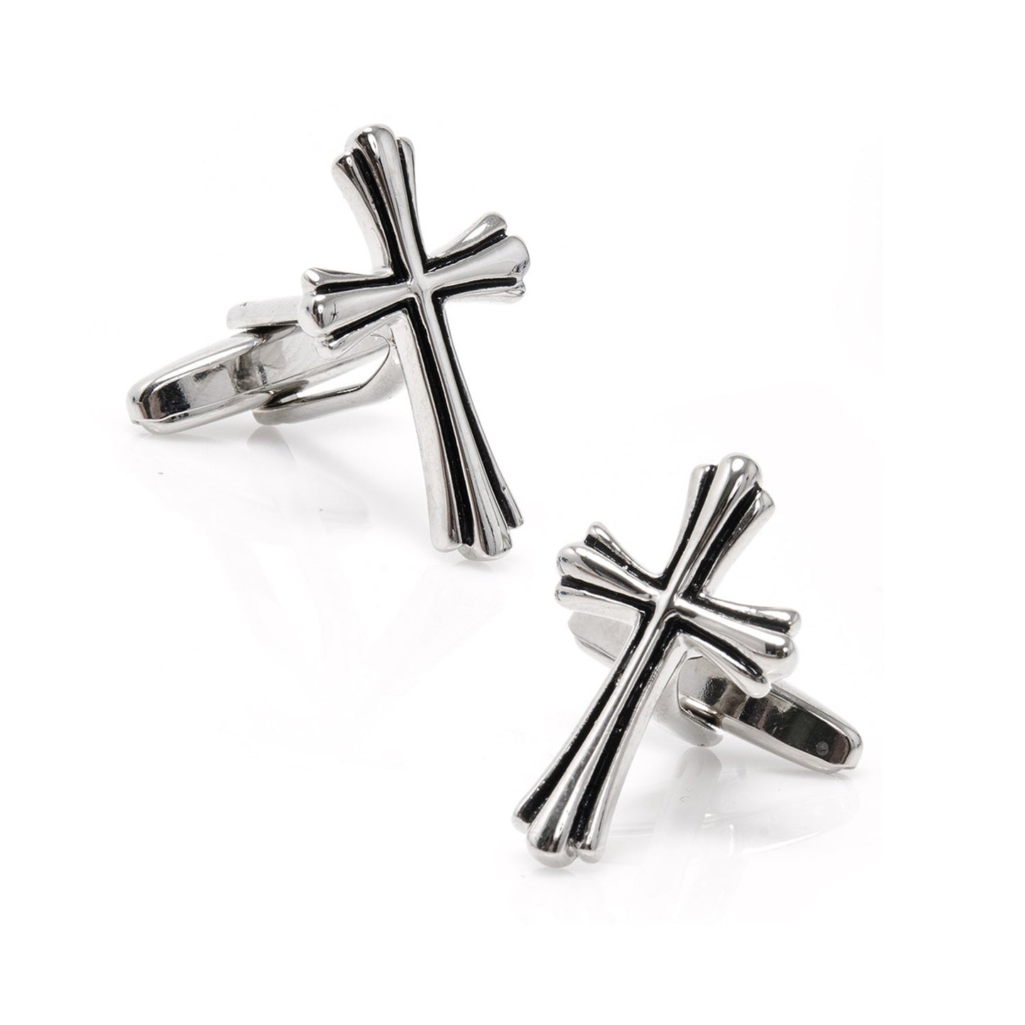 Silver Cross Cufflinks - Concordia Style Boutique