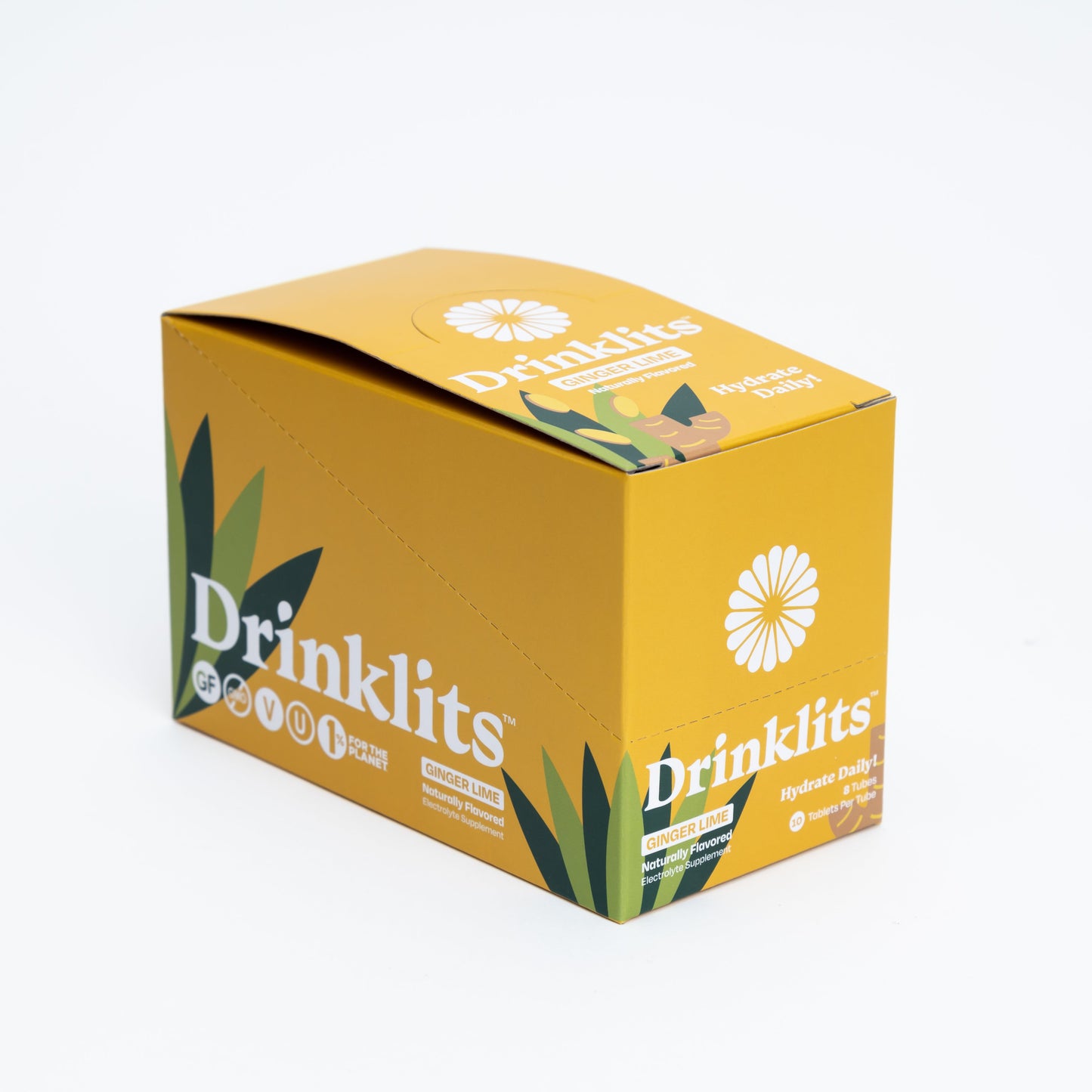 GINGER-LIME Electrolyte Tablets for Daily Hydration (8 Tubes, 80 Servings) - Concordia Style Boutique