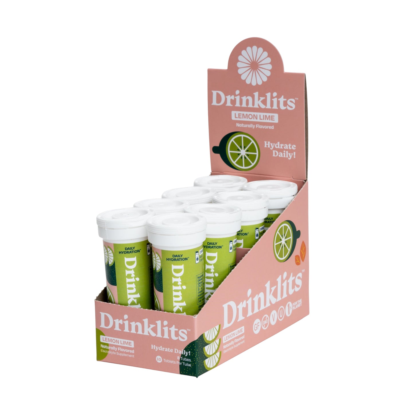 LEMON-LIME Electrolyte Tablets for Daily Hydration (8 Tubes, 80 Servings) - Concordia Style Boutique