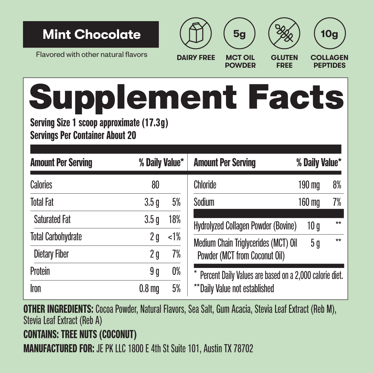 Grass-Fed Collagen Peptides & MCT Brain Boost - Concordia Style Boutique