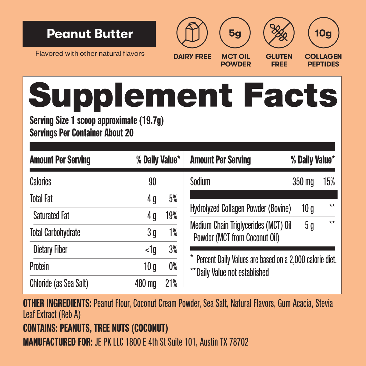 Grass-Fed Collagen Peptides & MCT Brain Boost - Concordia Style Boutique