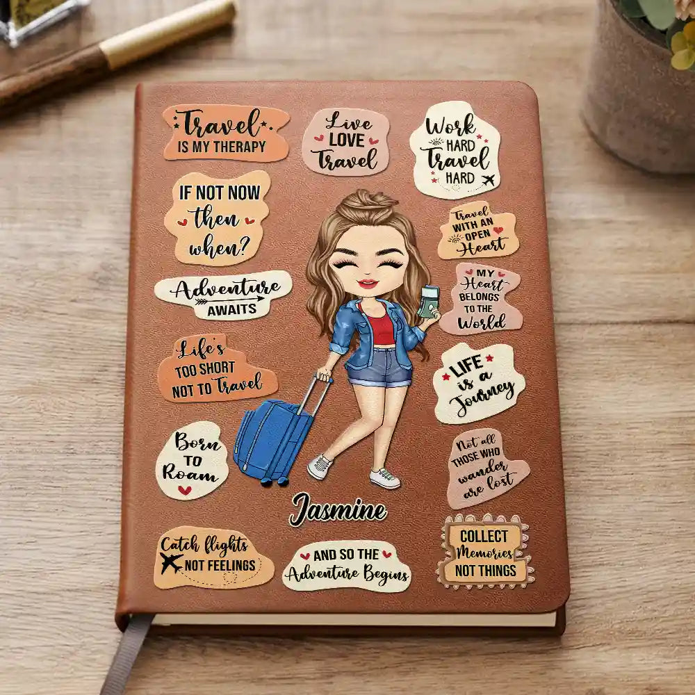 Personalized Leather Journal - "Life Is A Journey - Travel Lovers" - Personalized Gift - Premium Leather Journal from Concordia Style Boutique - Just $20.68! Shop now at Concordia Style Boutique