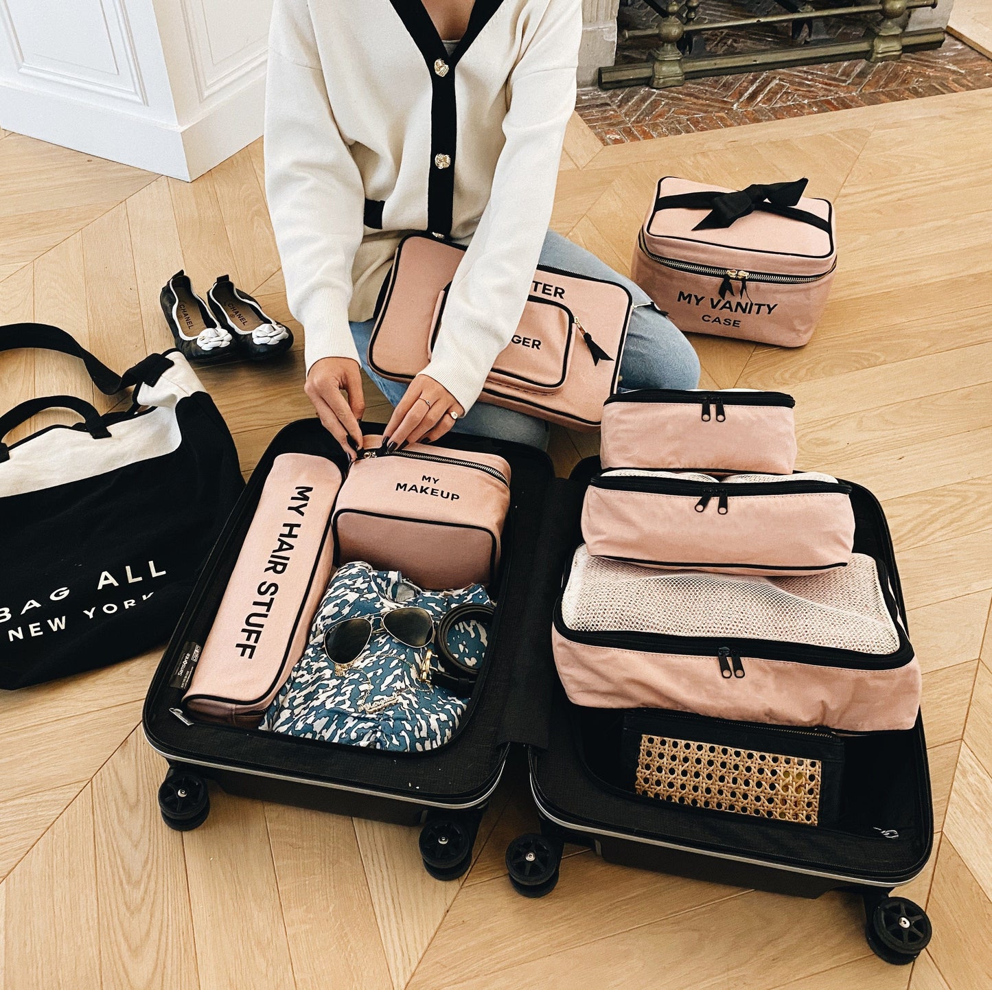 Cotton Packing Cubes, 3-pack Pink/Blush - Concordia Style Boutique