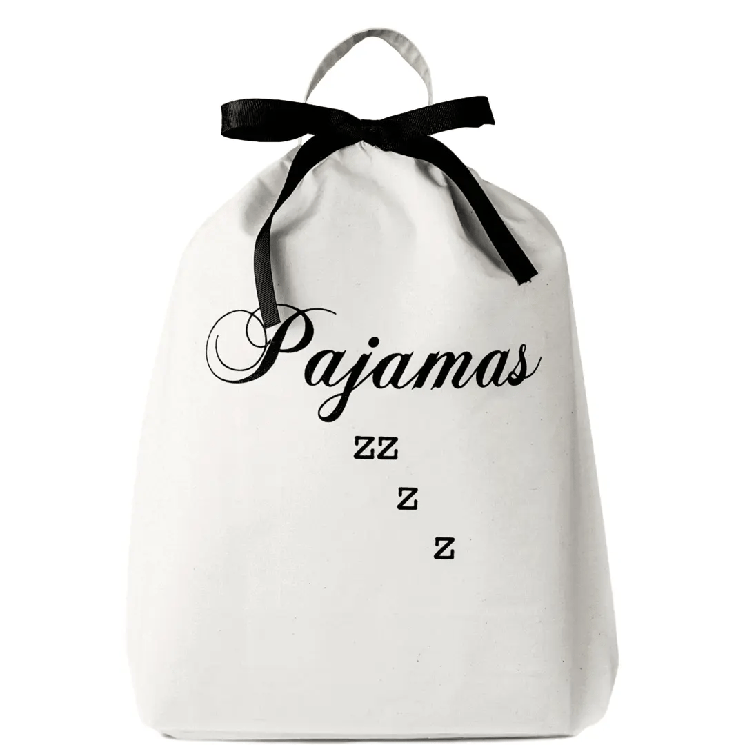 Pajamas Zzzz Travel Bag, Cream - Concordia Style Boutique