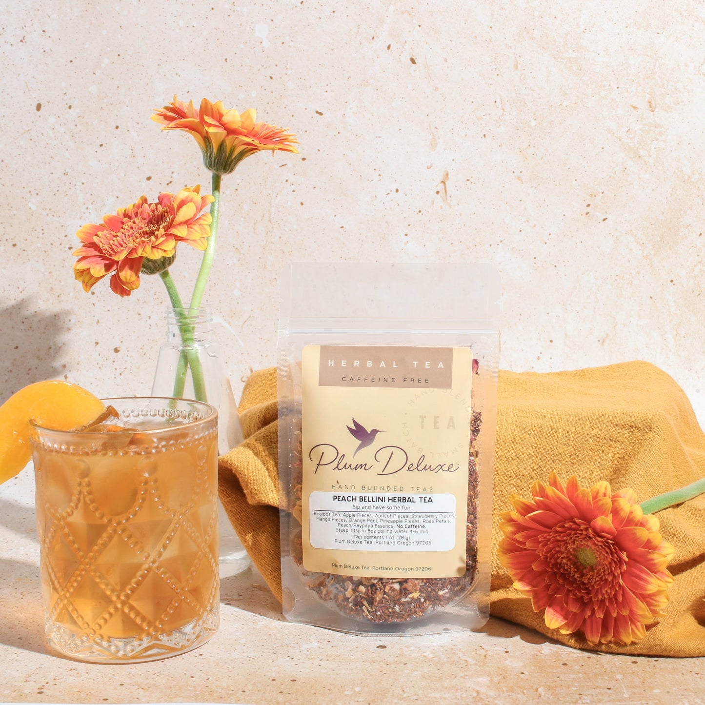 Peach Bellini Herbal Tea - Concordia Style Boutique