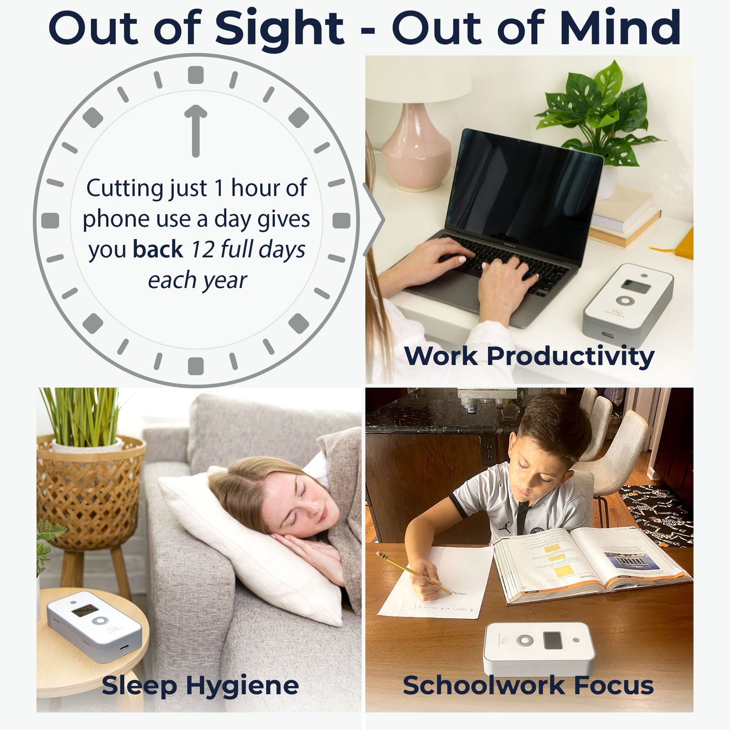 Phone Lock Box β Portable Solution to Manage Screen Time & Cravings - Concordia Style Boutique
