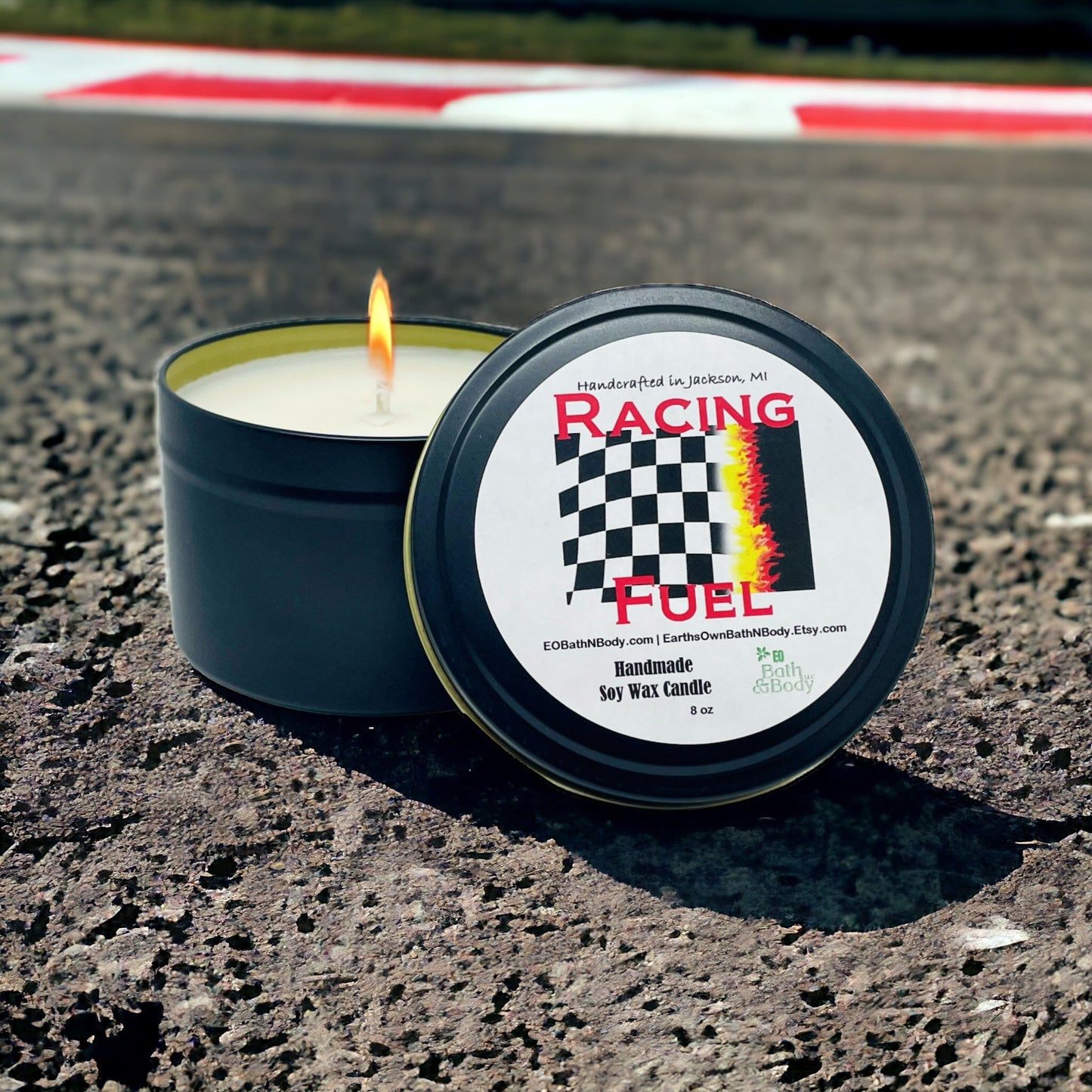 Racing Fuel 110 Hi Octane Fragrance Soy Candle - Choose Size - Concordia Style Boutique