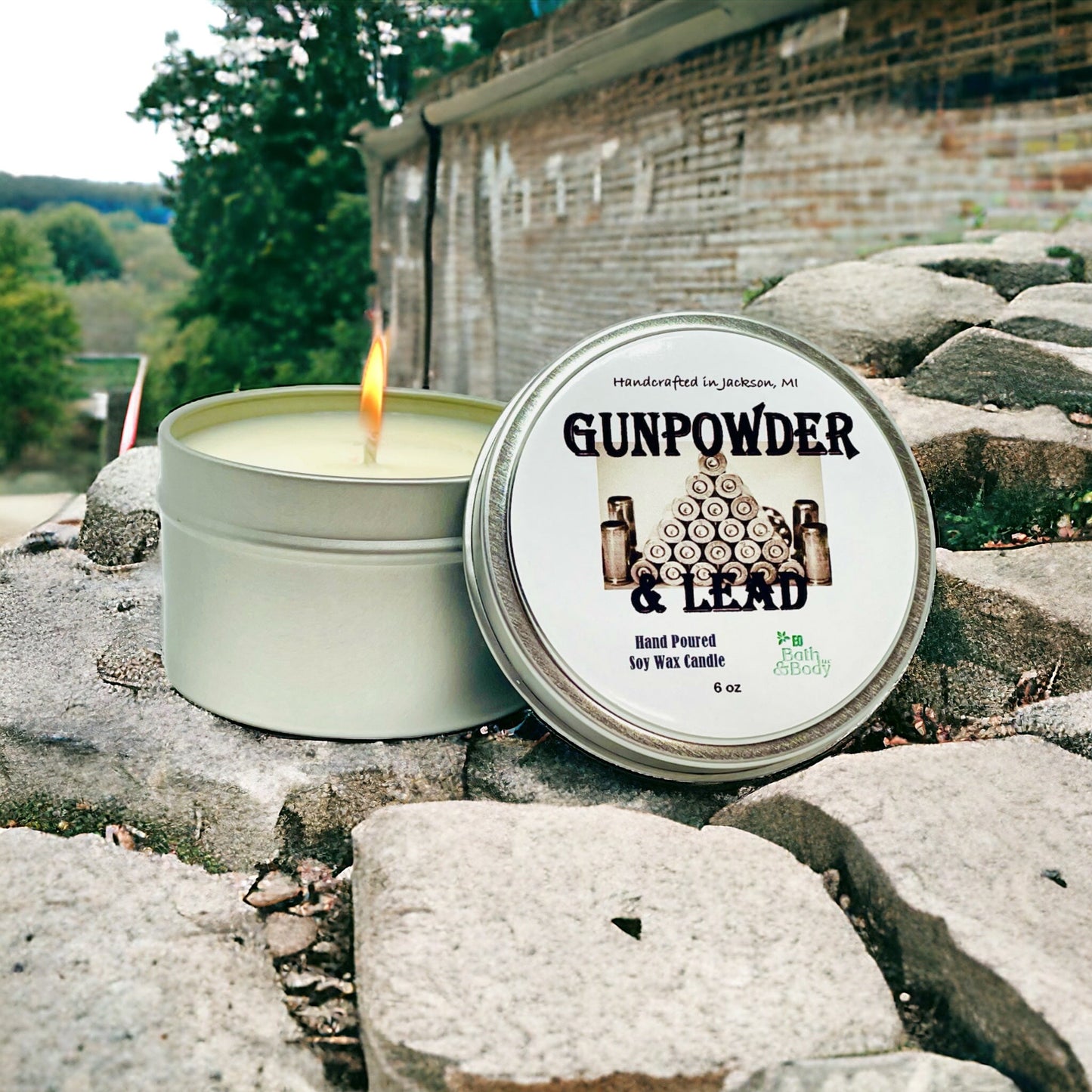 Gunpowder & Lead Soy Wax Candle - Choose Size - Concordia Style Boutique