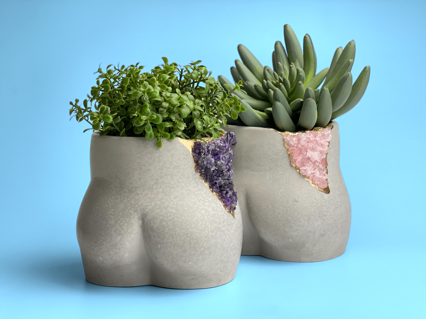 Rose Quartz Butt Planter - Concordia Style Boutique