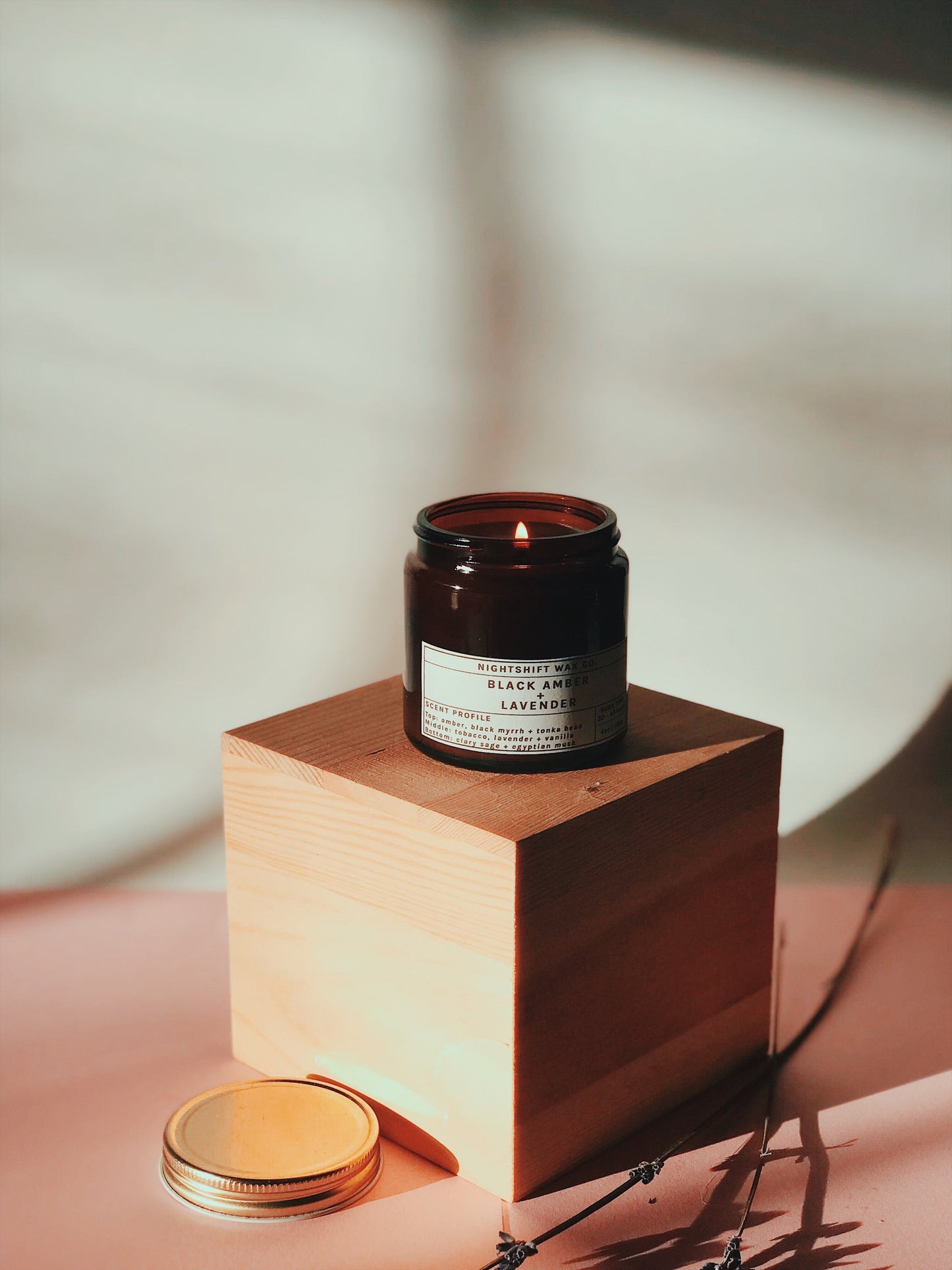 Black Amber & Lavender Soy Candle - Concordia Style Boutique