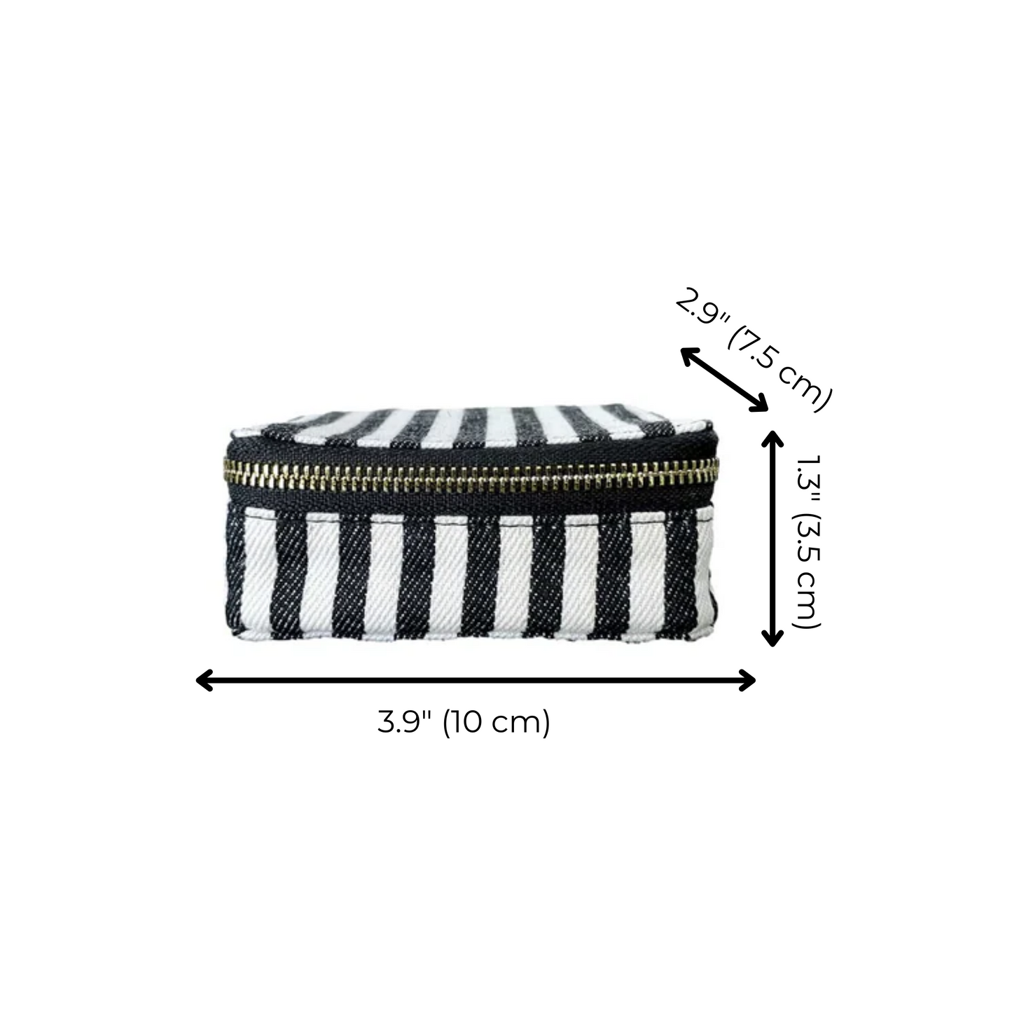 Pill Organizing Case with Weekly Pill Organizer, Striped - Concordia Style Boutique