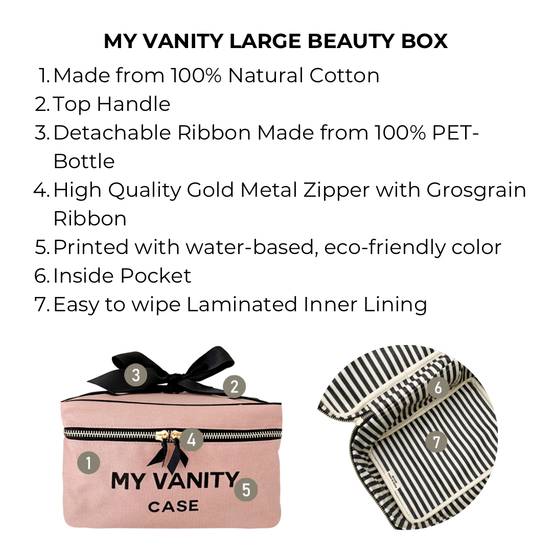 My Vanity Large Beauty Box, Pink/Blush - Concordia Style Boutique