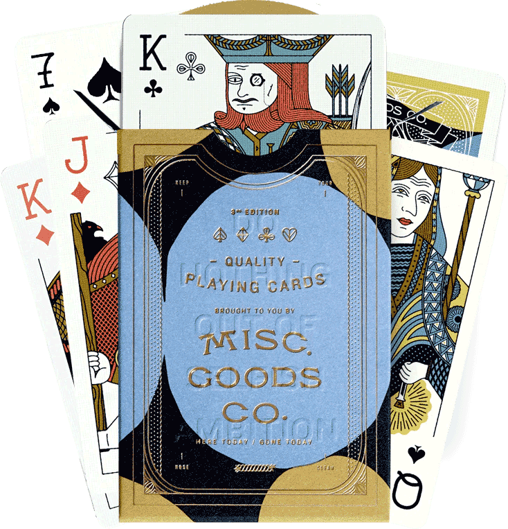 "Misc. Goods" Playing Cards