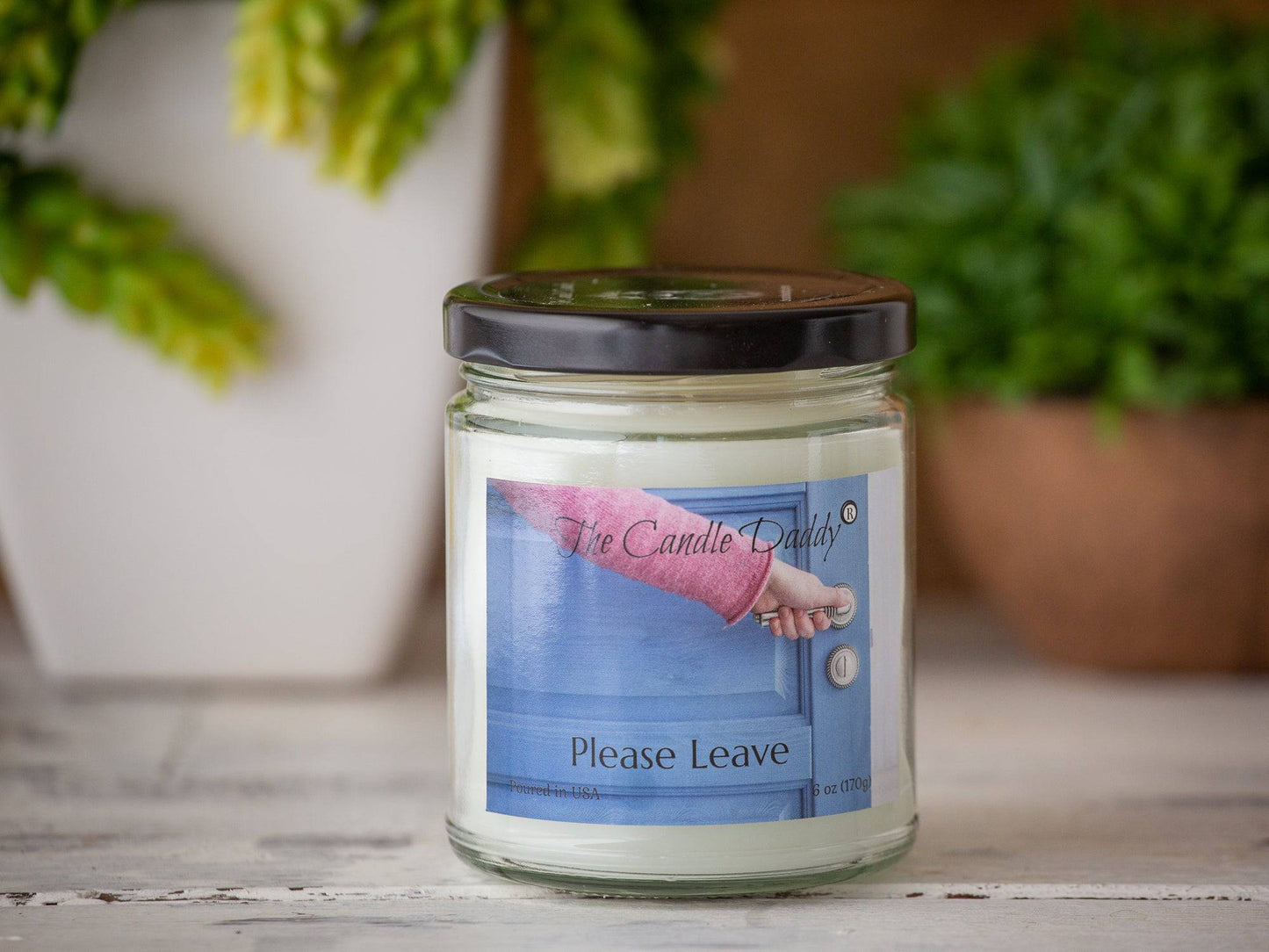 Please Leave... - Last Cup of Coffee Scented 6 Ounce Jar Candle- 40 Hour Burn (color may vary)