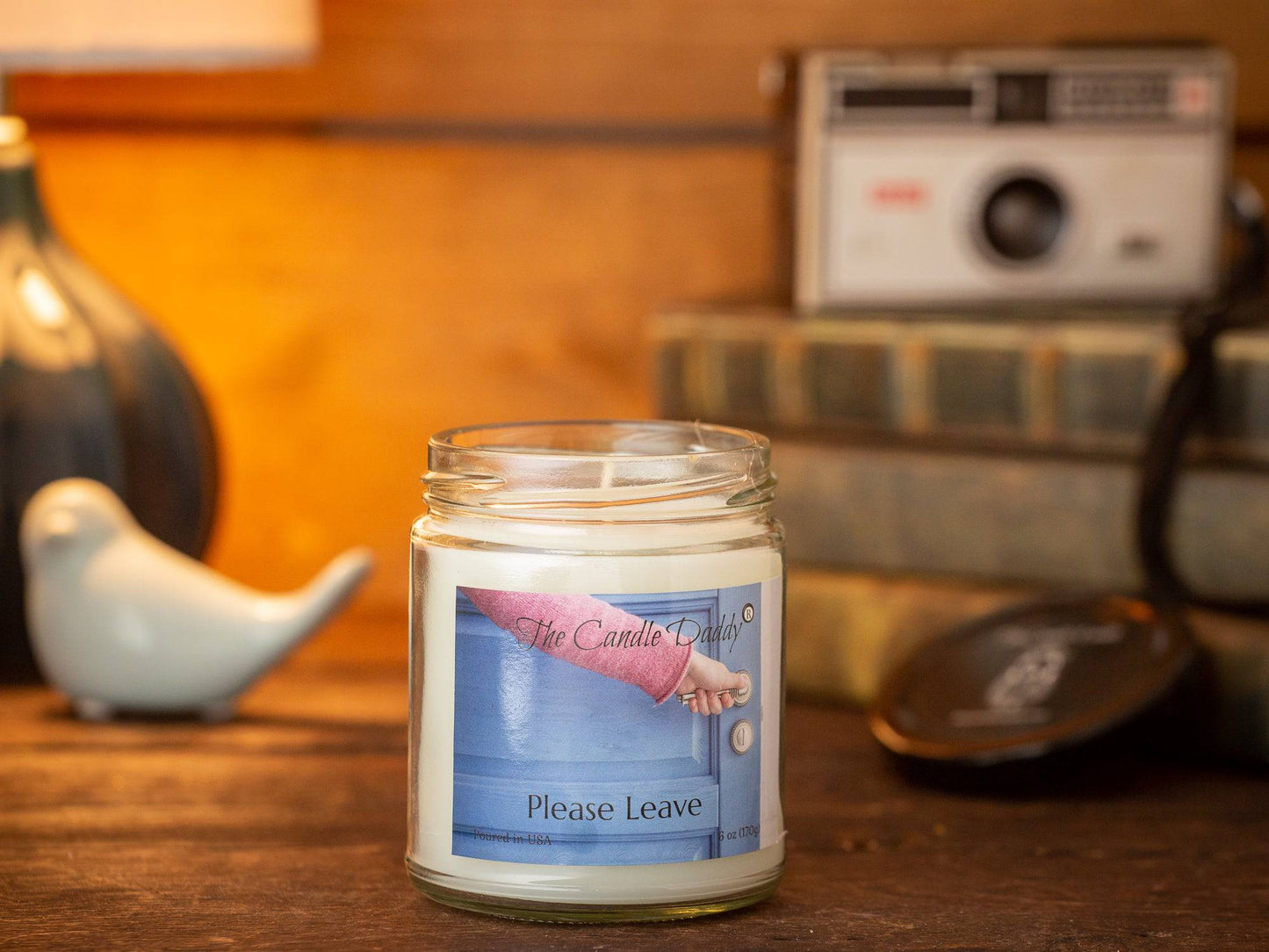 Please Leave... - Last Cup of Coffee Scented 6 Ounce Jar Candle- 40 Hour Burn (color may vary)