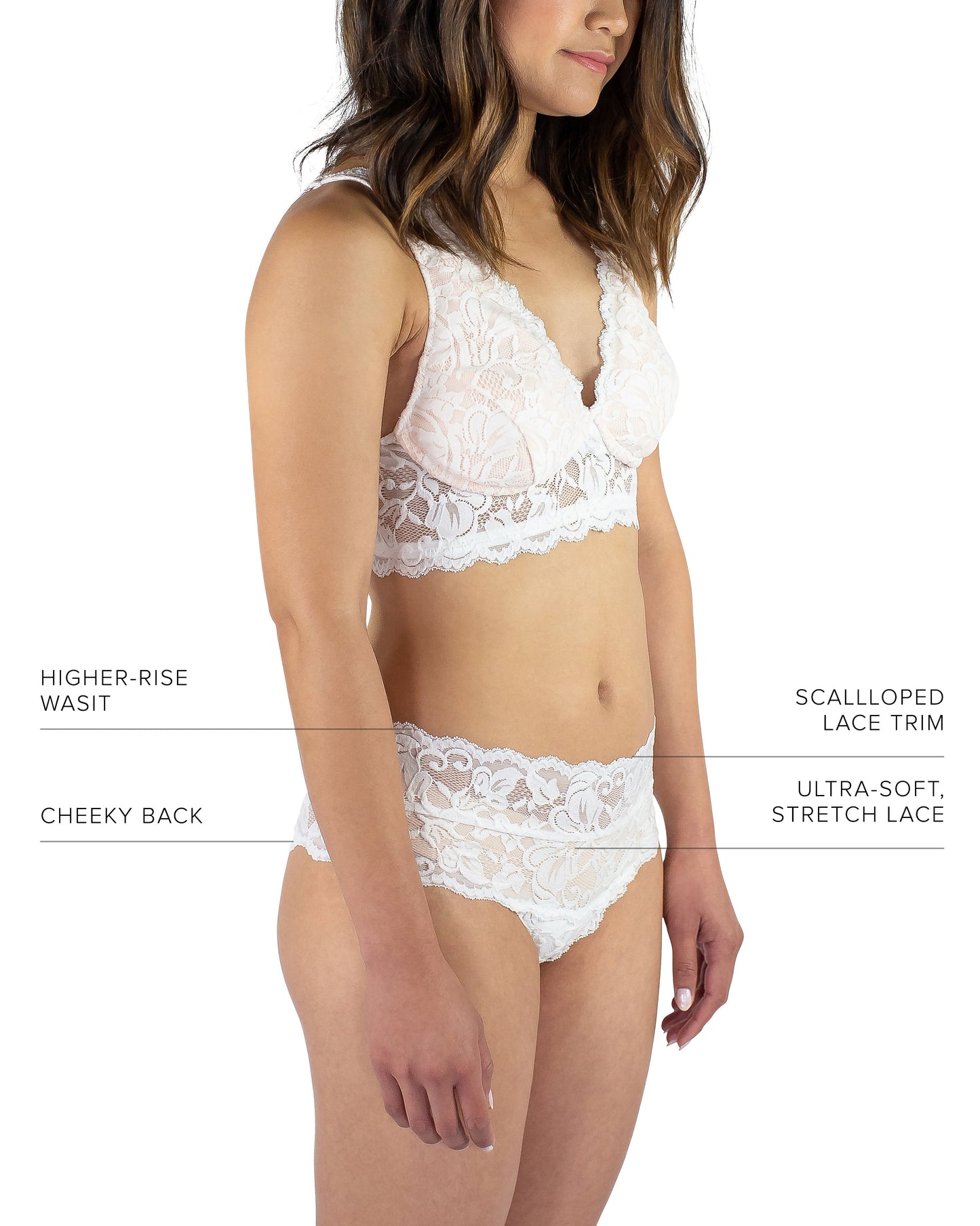 Vela Brazilian Panty, White