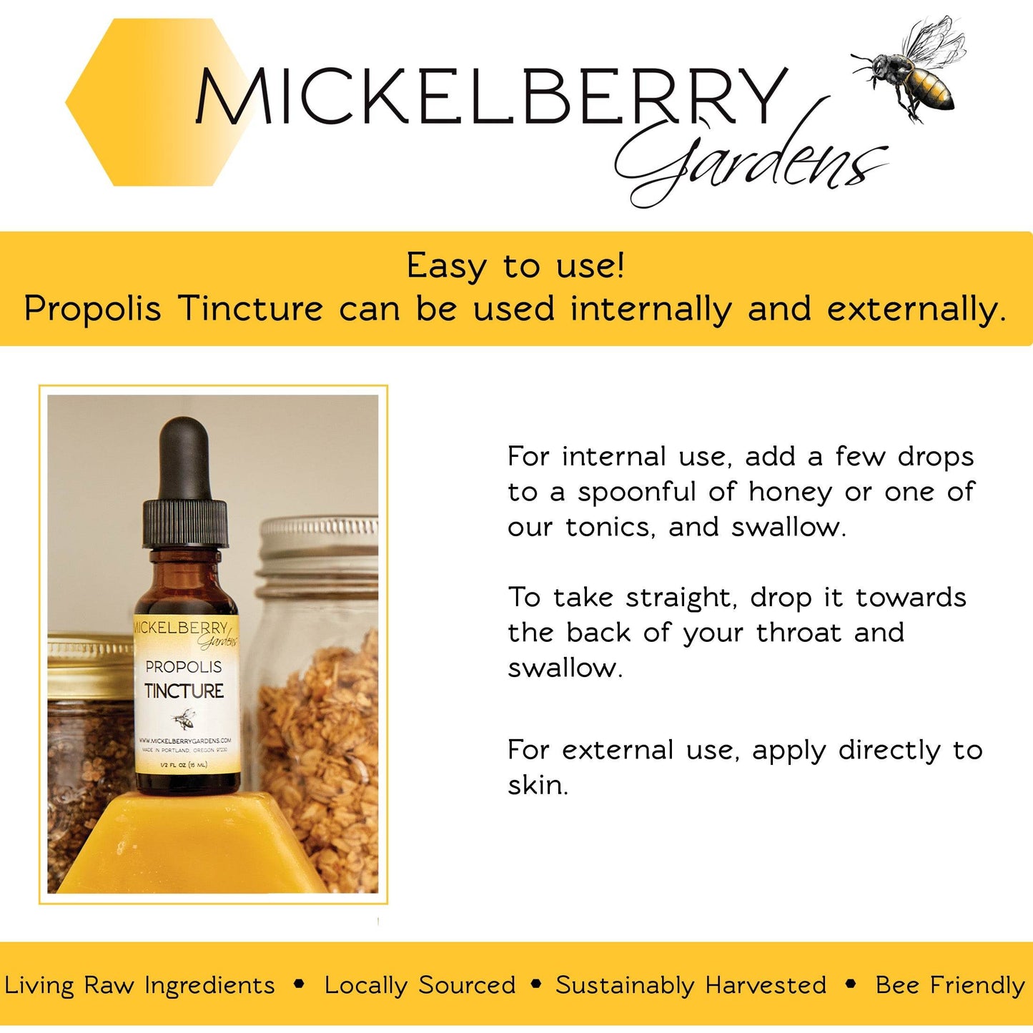 Propolis Tincture - Concordia Style Boutique