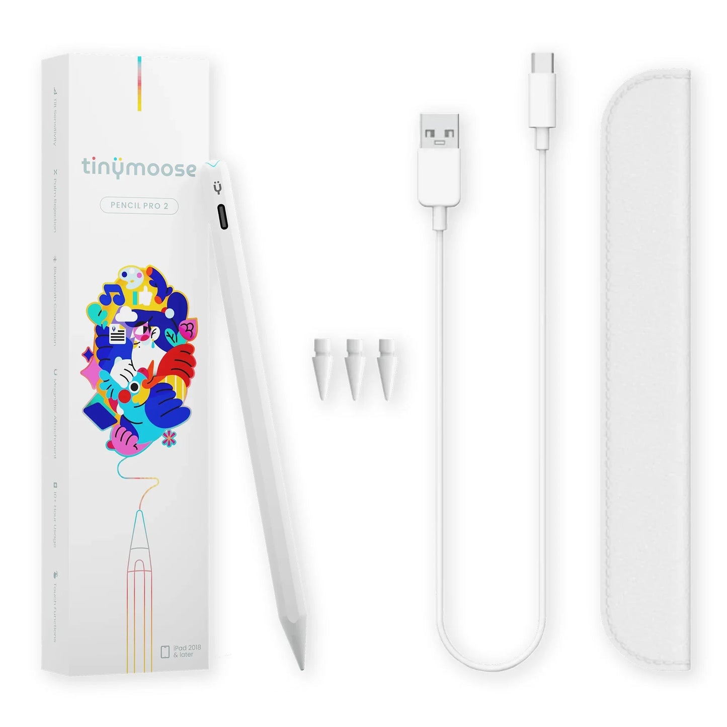 Pencil Pro 2 | Alpine White - With Gesture Controls