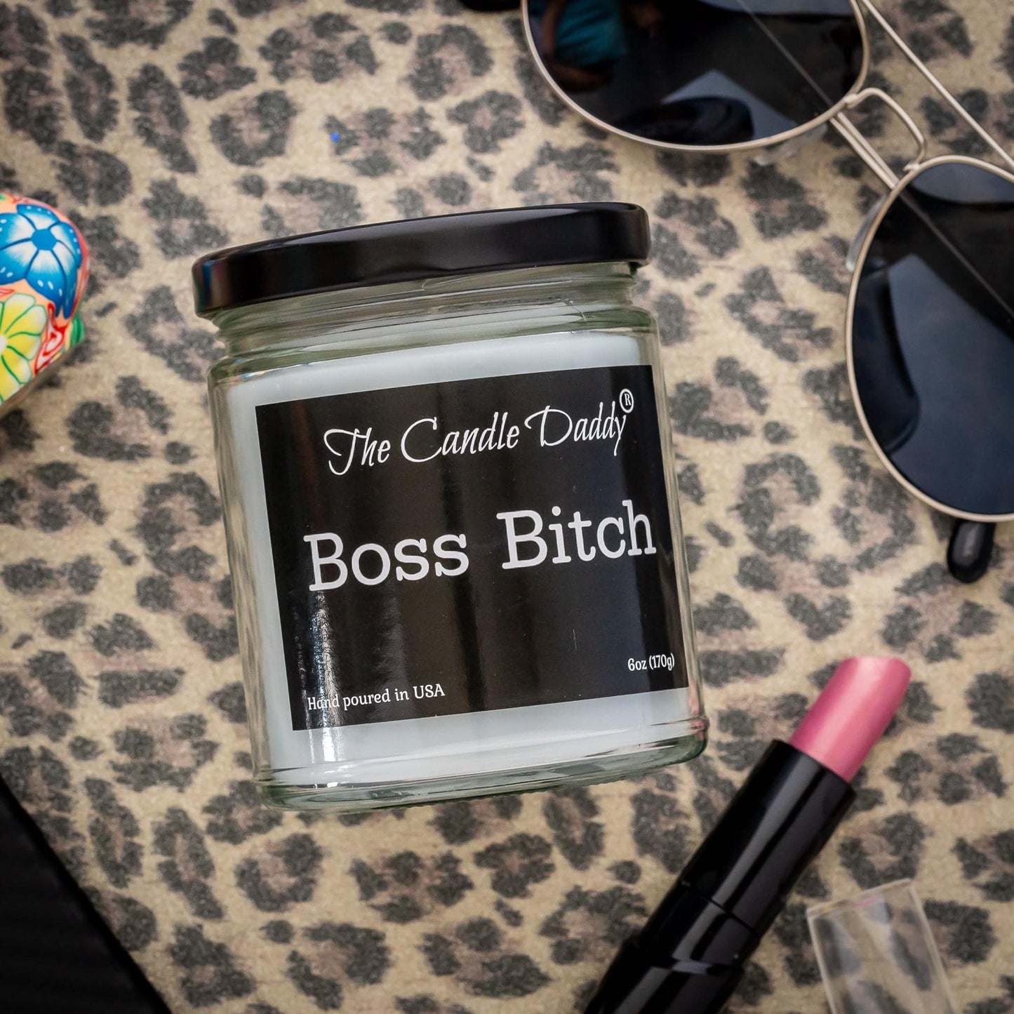 Boss Bitch - Apple Maple Bourbon Scent - Maximum Scented 6 Ounce Jar Candle