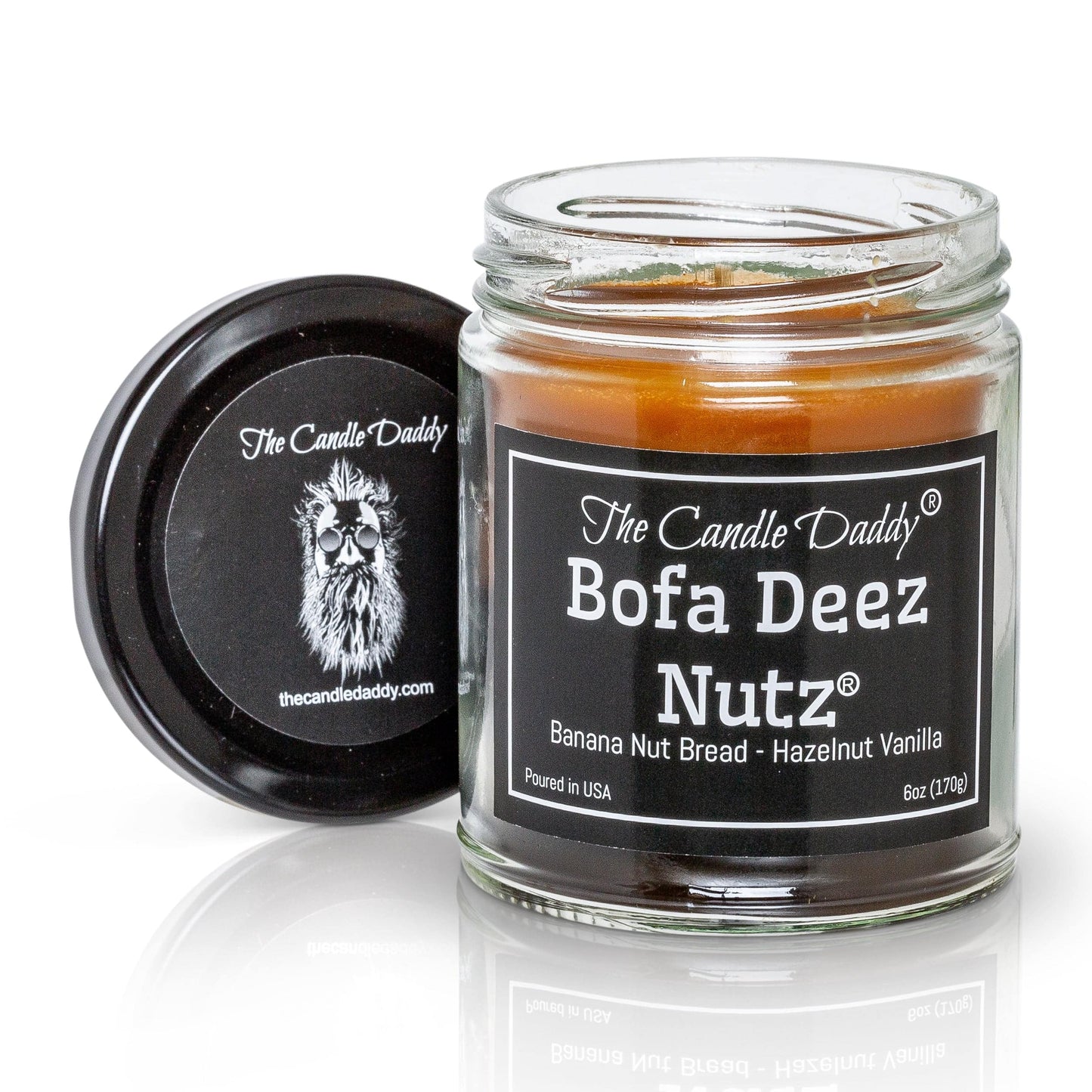 Bofa Deez Nutz - Funny Jar Candle- Banana Nut Bread & Hazelnut