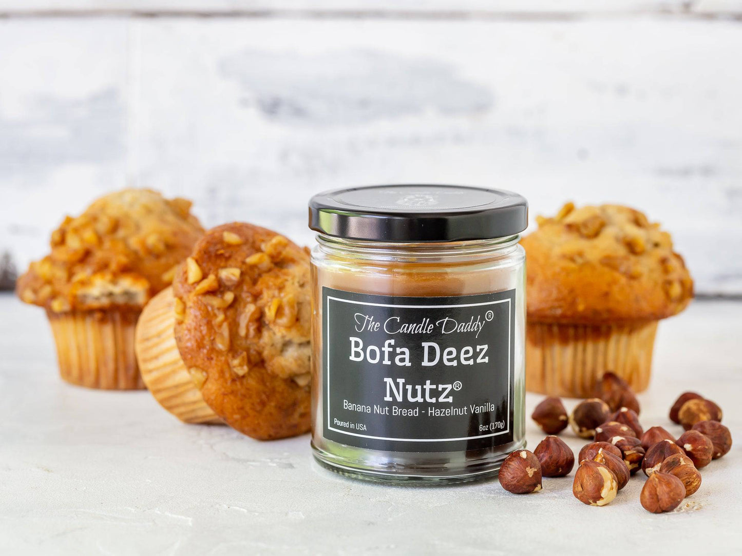 Bofa Deez Nutz - Funny Jar Candle- Banana Nut Bread & Hazelnut