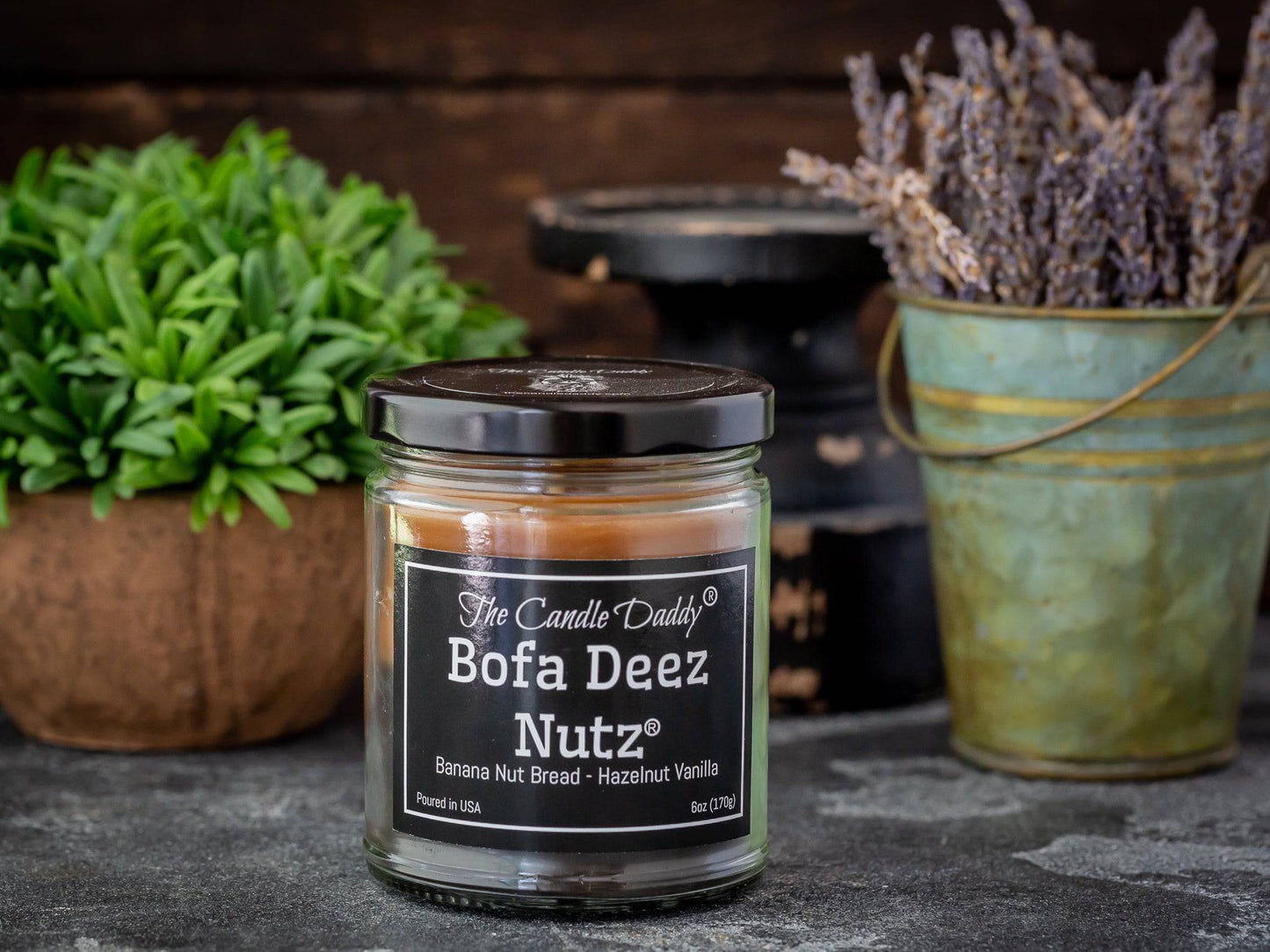 Bofa Deez Nutz - Funny Jar Candle- Banana Nut Bread & Hazelnut