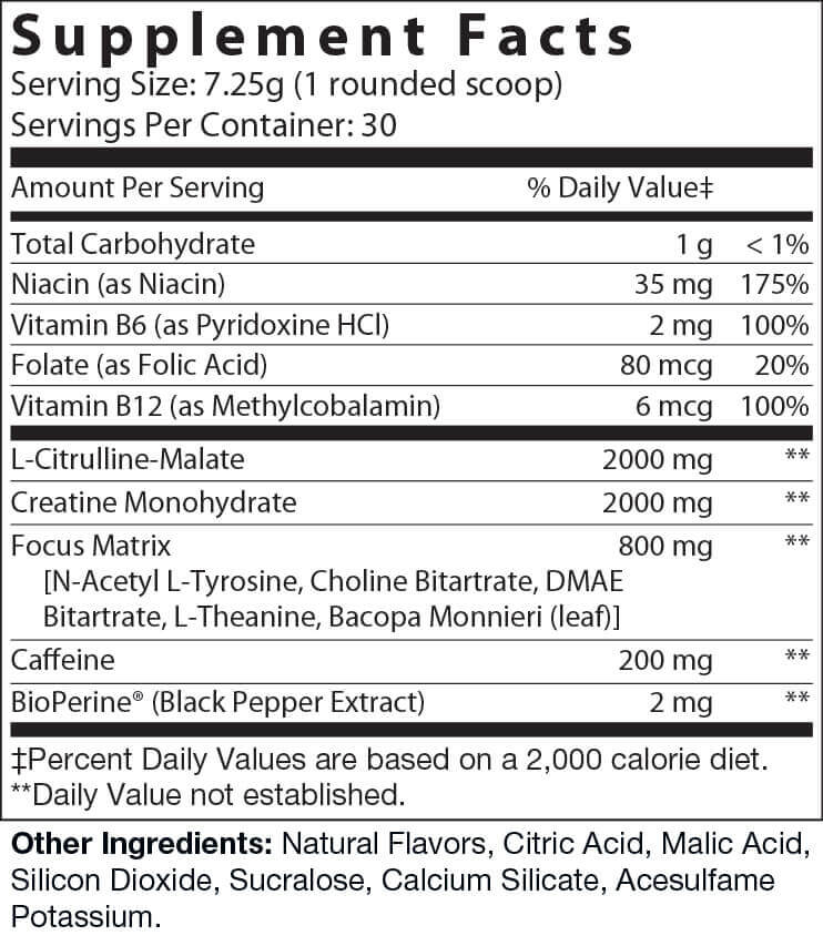 Lemonade Pre-Workout Energy Powder + Focus Boost & Hydration | Sugar Free - Concordia Style Boutique