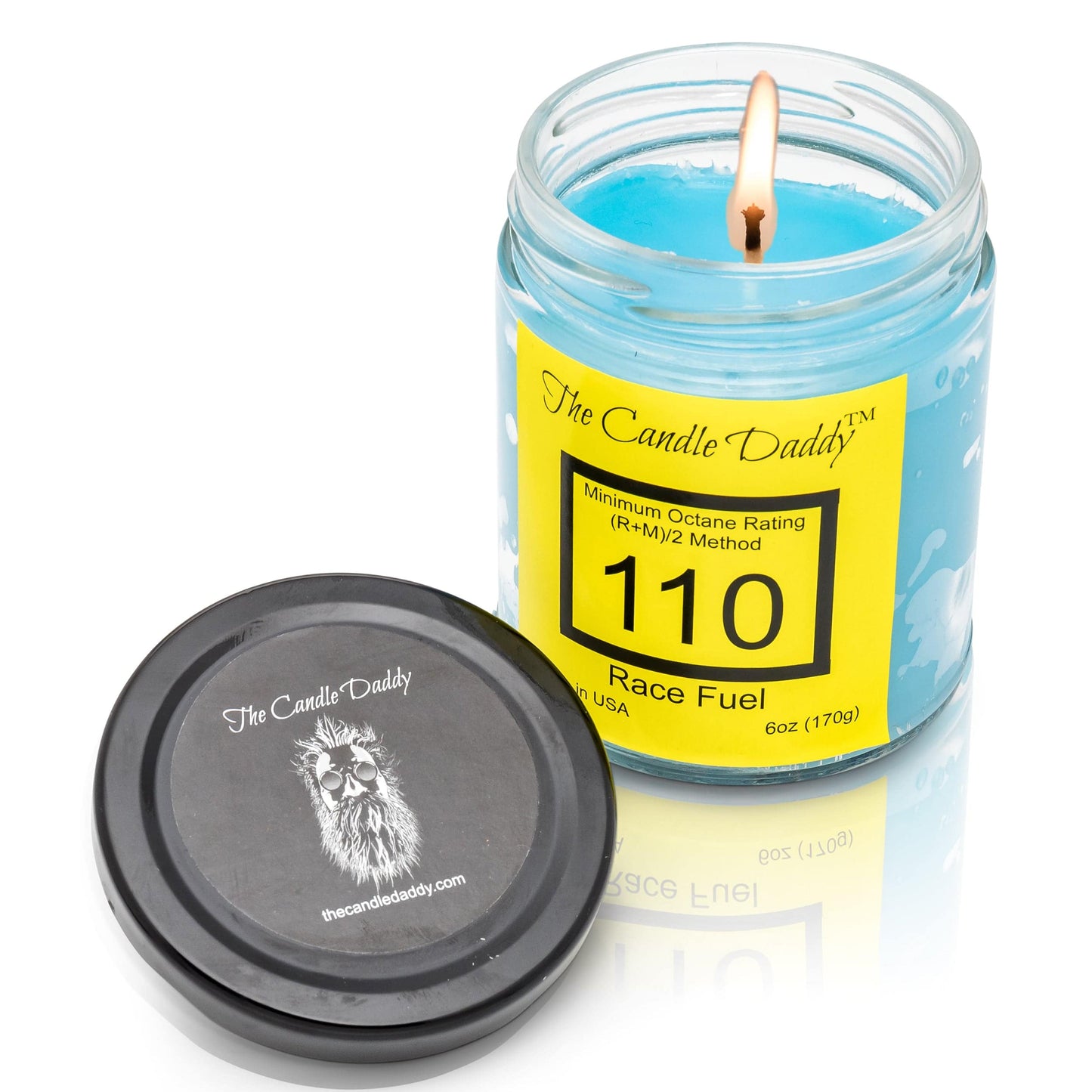 Race Fuel -Race Track Scented Jar Candle- The Candle Daddy