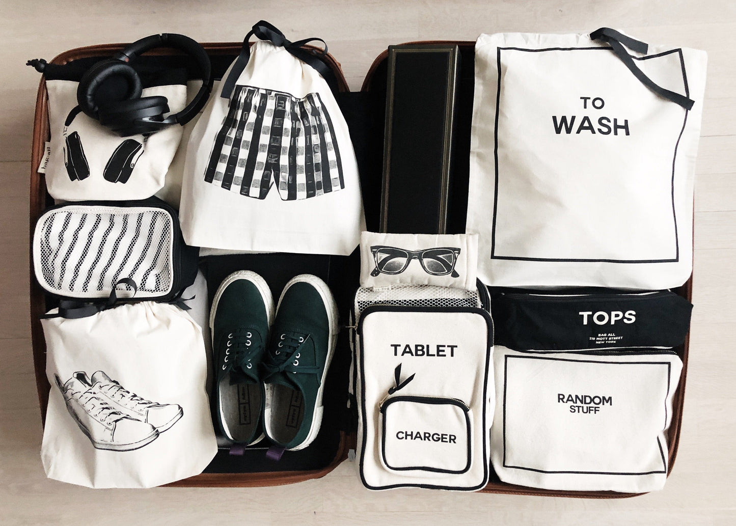 White Sneaker Shoe Bag, Cream - Concordia Style Boutique