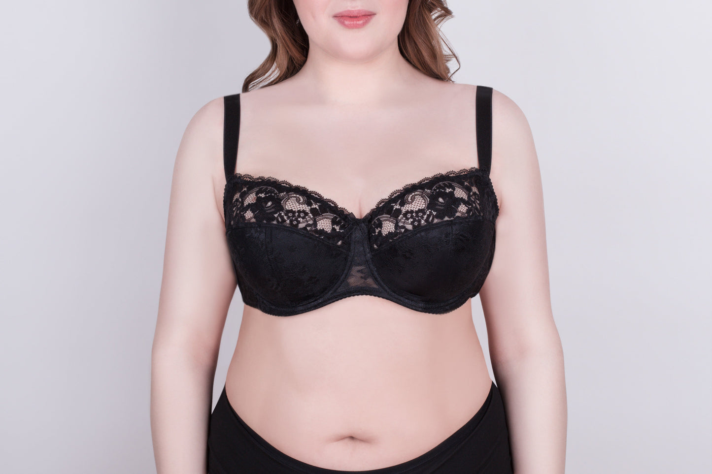 Bra Milavitsa 116180 - Lace Balconette with Cotton Cups - Concordia Style Boutique