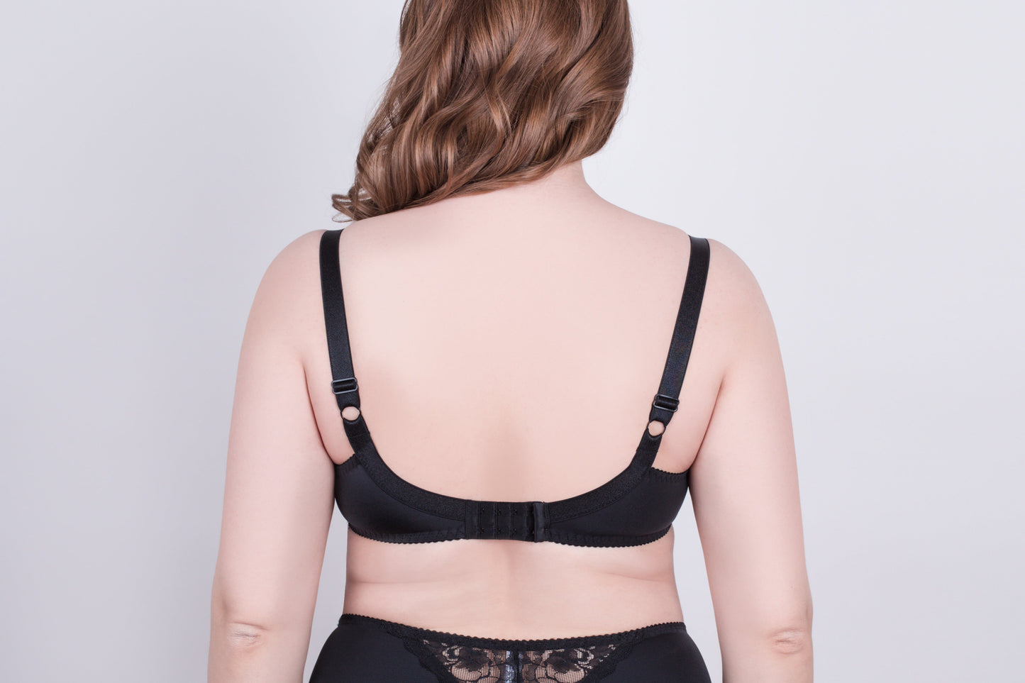 Bra Milavitsa 120151 - Elastic & Lace, Double-Segment Cups, Wide Straps - Concordia Style Boutique