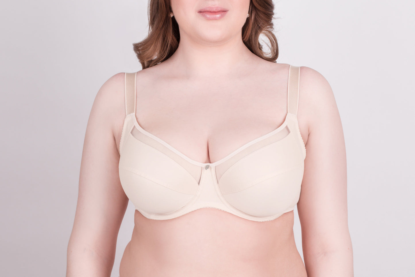 Bra Milavitsa 120150 - Underwired, Mesh Insert, Wide Straps - Concordia Style Boutique