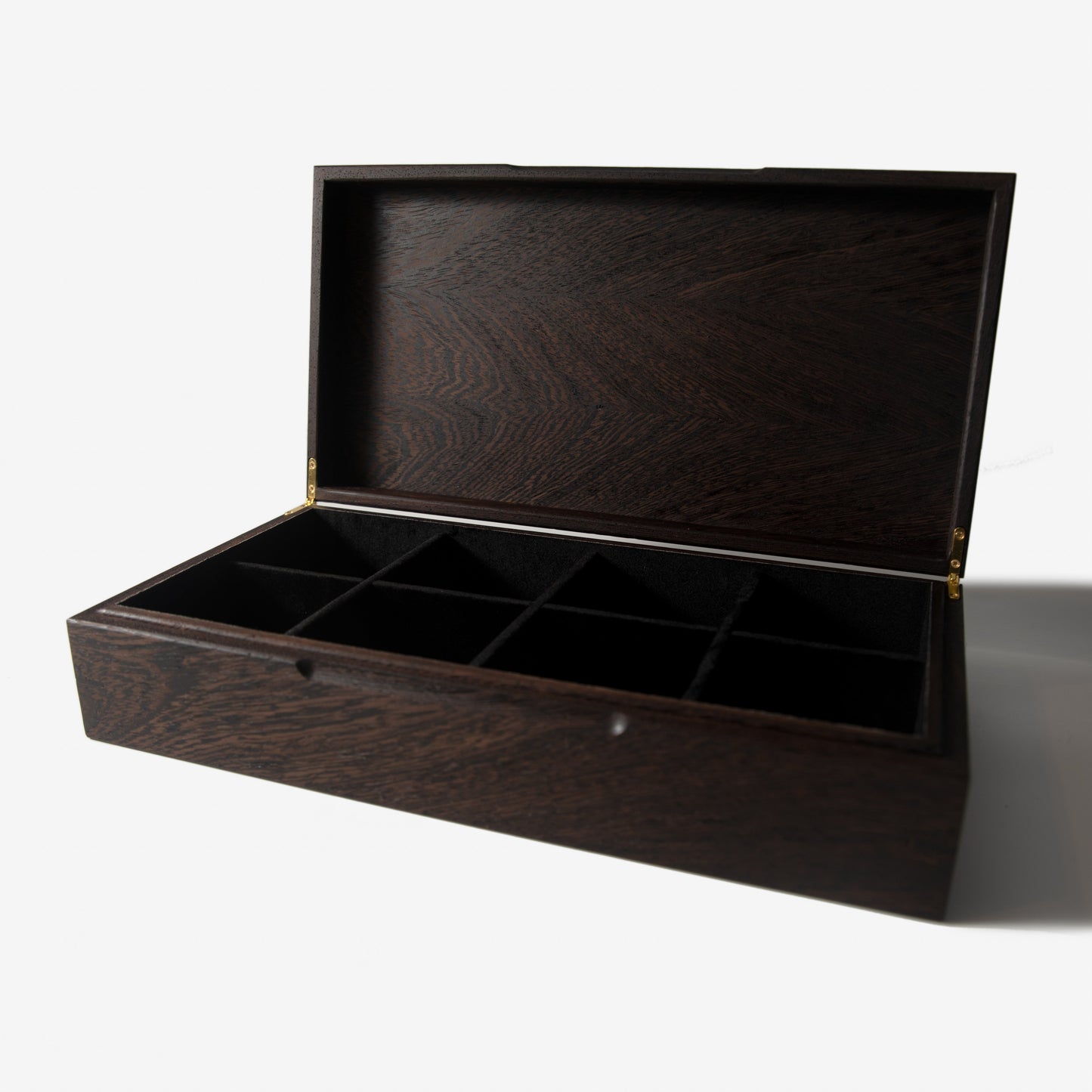 Watch Box - Wenge Hardwood - 8 Watch Compartments