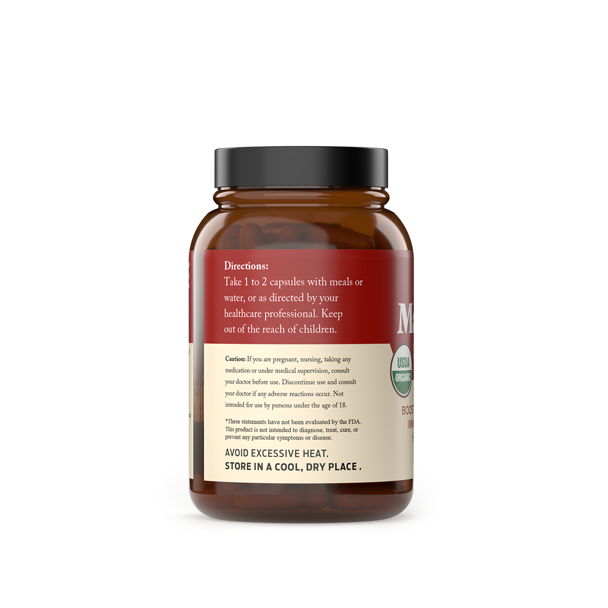 Organic Red Maca Root Capsules