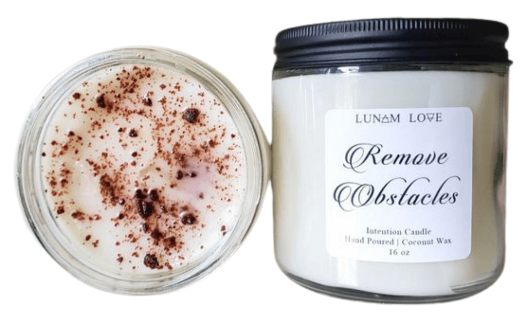 Remove Obstacles Glass Candle
