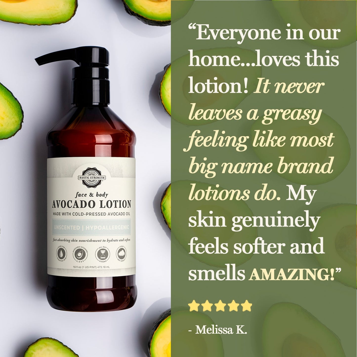 Avocado Lotion | Mama + Baby Safe - Concordia Style Boutique