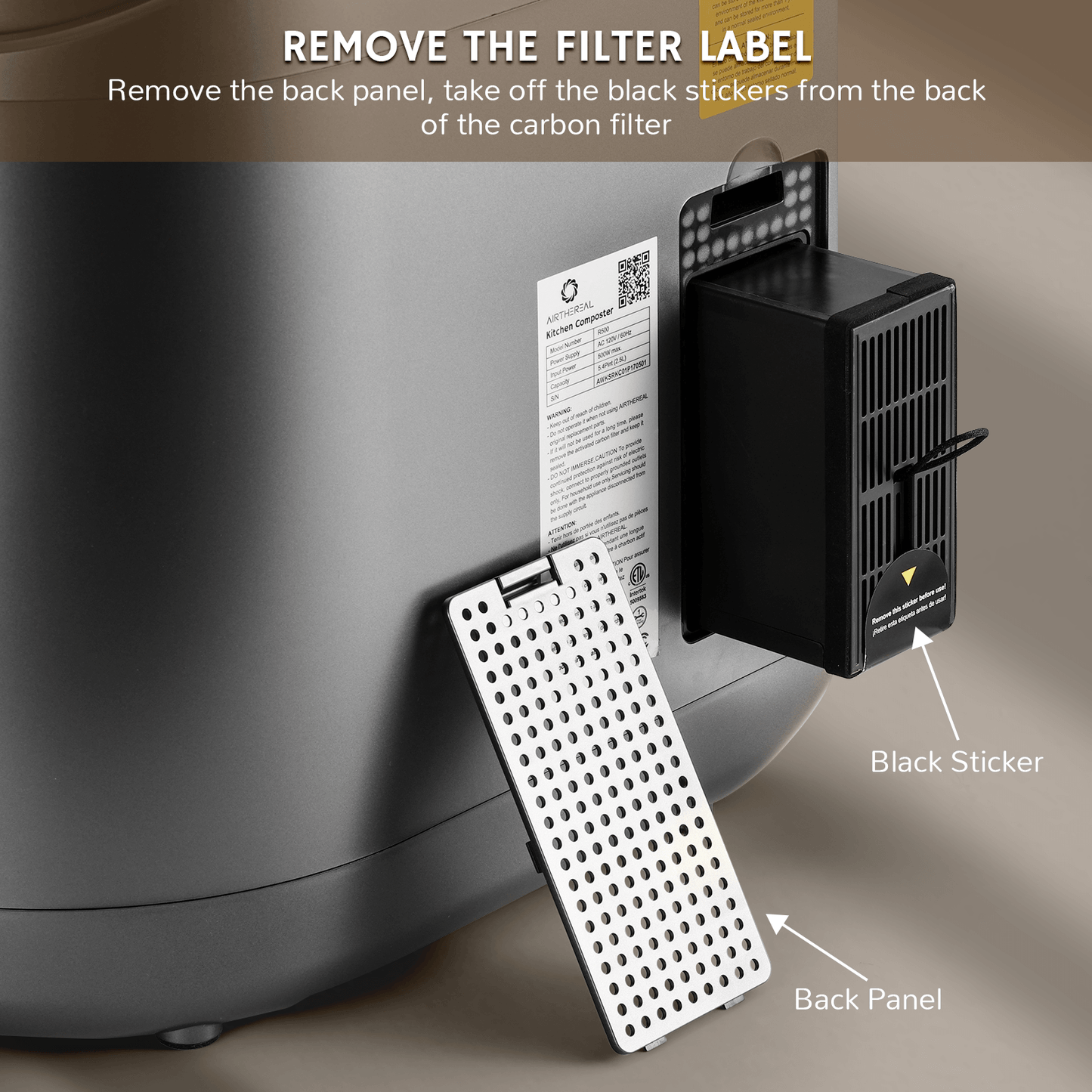 Kitchen Composter Replacement Filter 2-Pack - Concordia Style Boutique