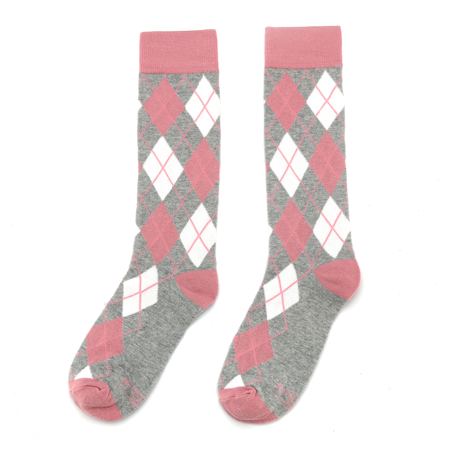 Dusty Rose Argyle Socks