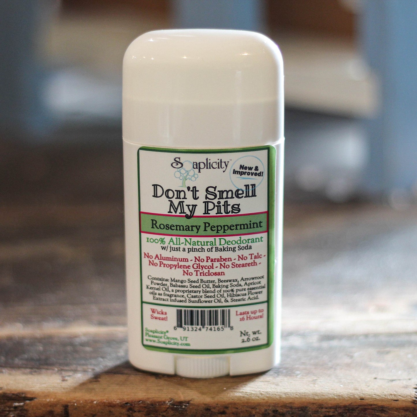 Don't Smell My Pits Natural Deodorant - Rosemary Peppermint - Concordia Style Boutique