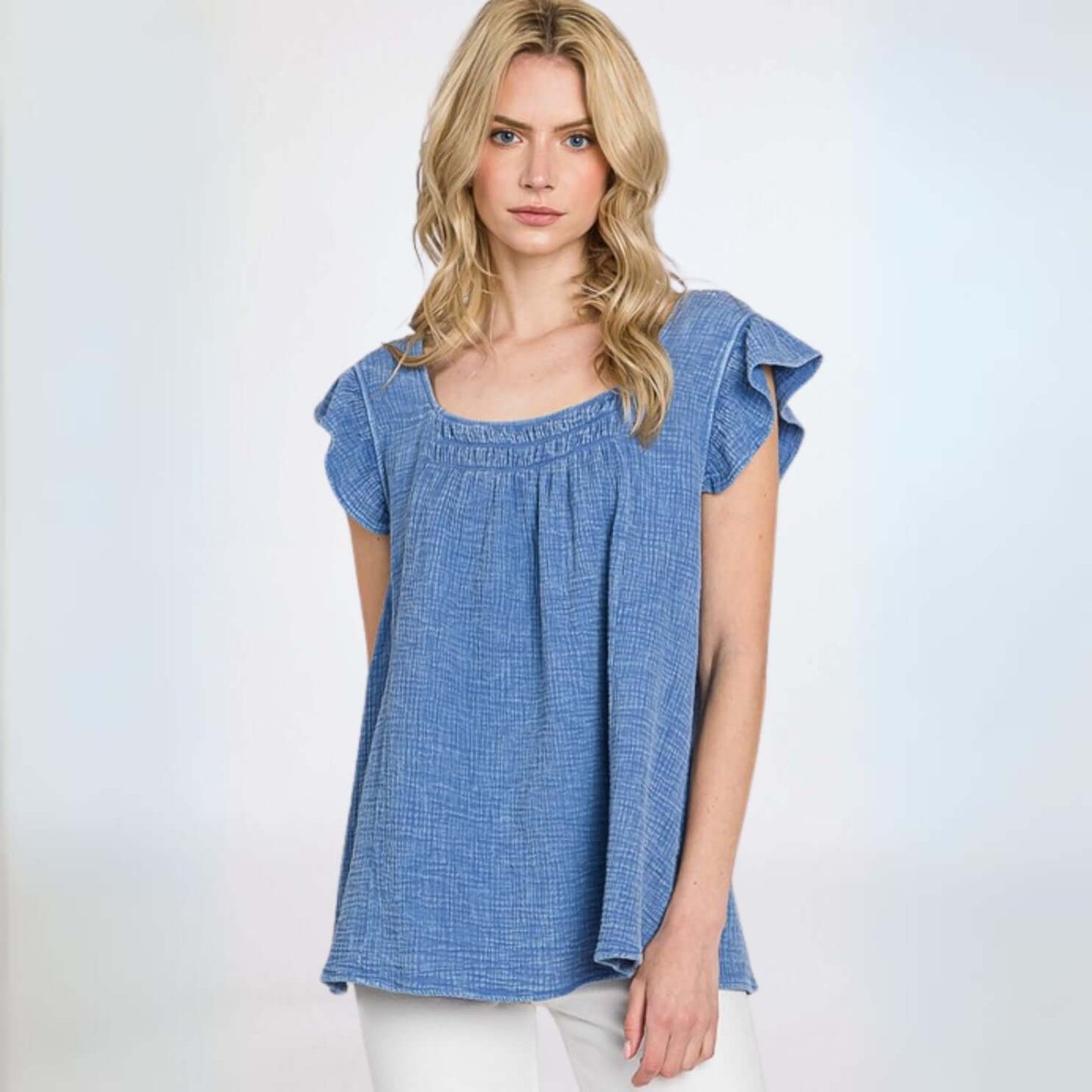Absolute Comfort Cotton Gauze Top Made in USA - Concordia Style Boutique