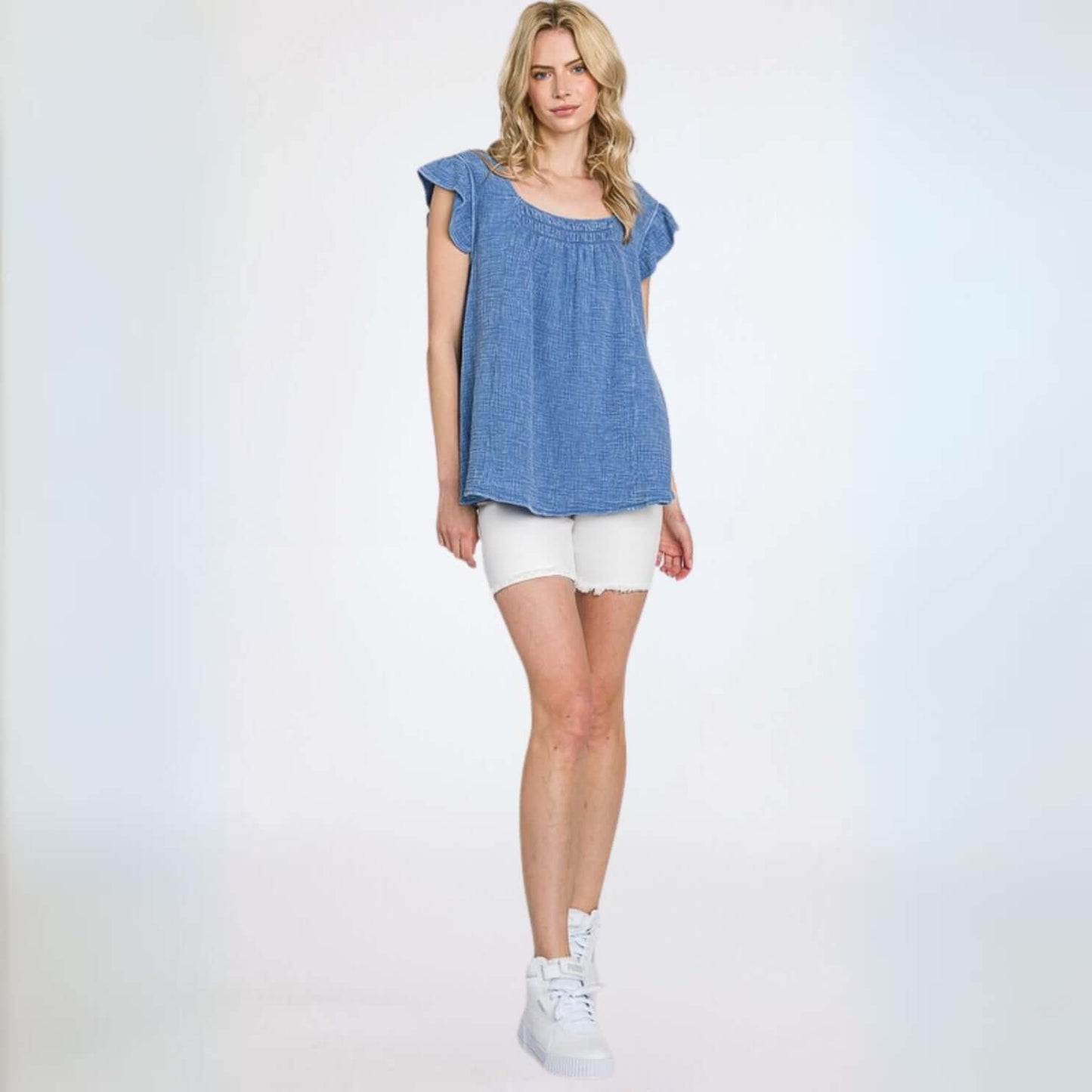Absolute Comfort Cotton Gauze Top Made in USA - Concordia Style Boutique